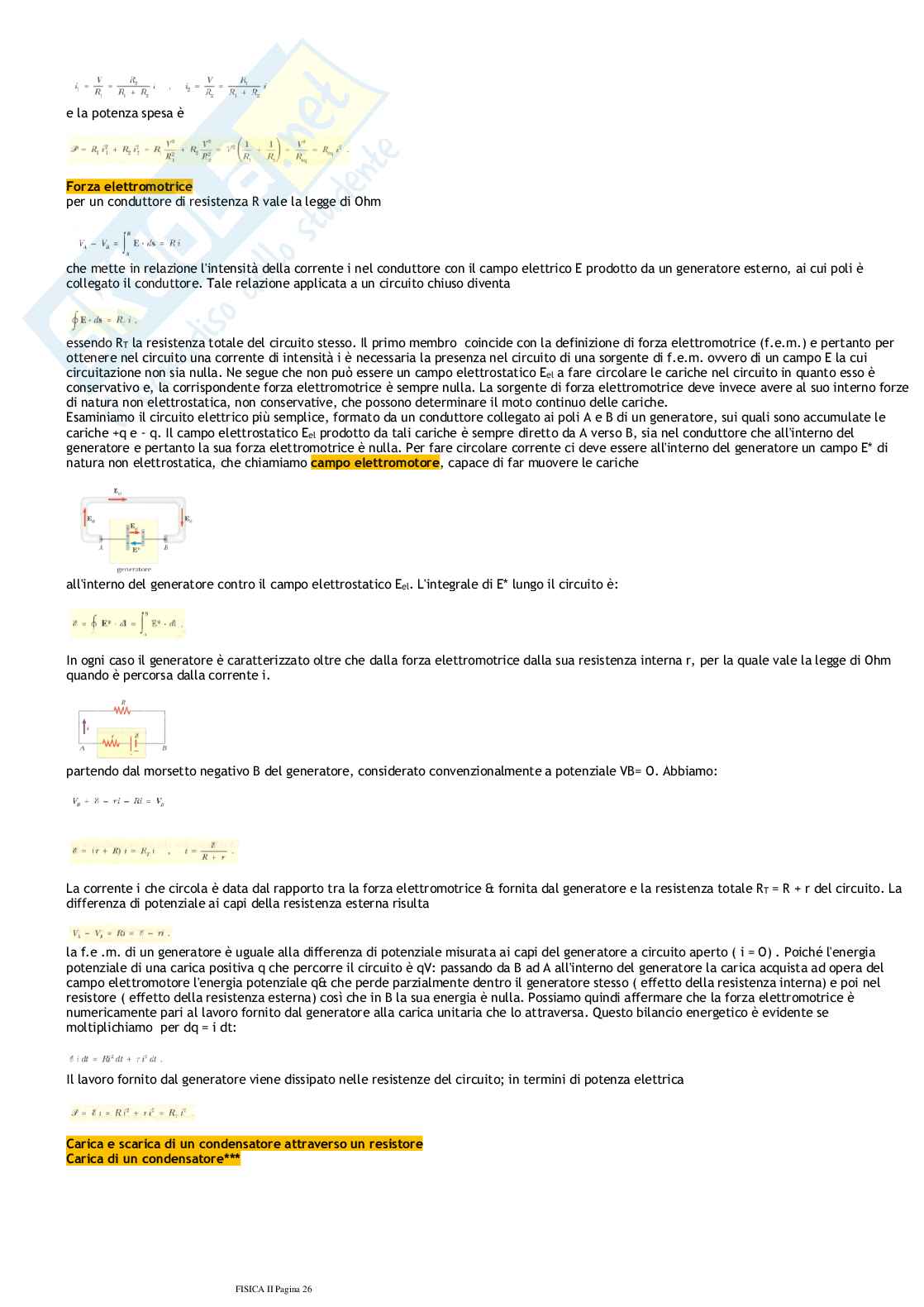 Corso completo di Fisica II Pag. 26