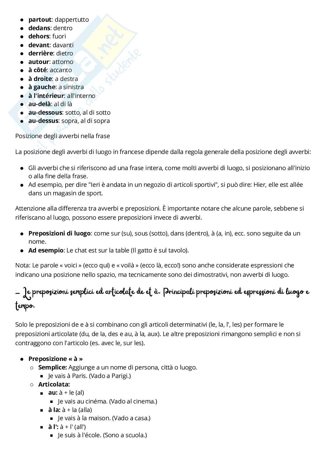 Appunti Lingua francese Pag. 11