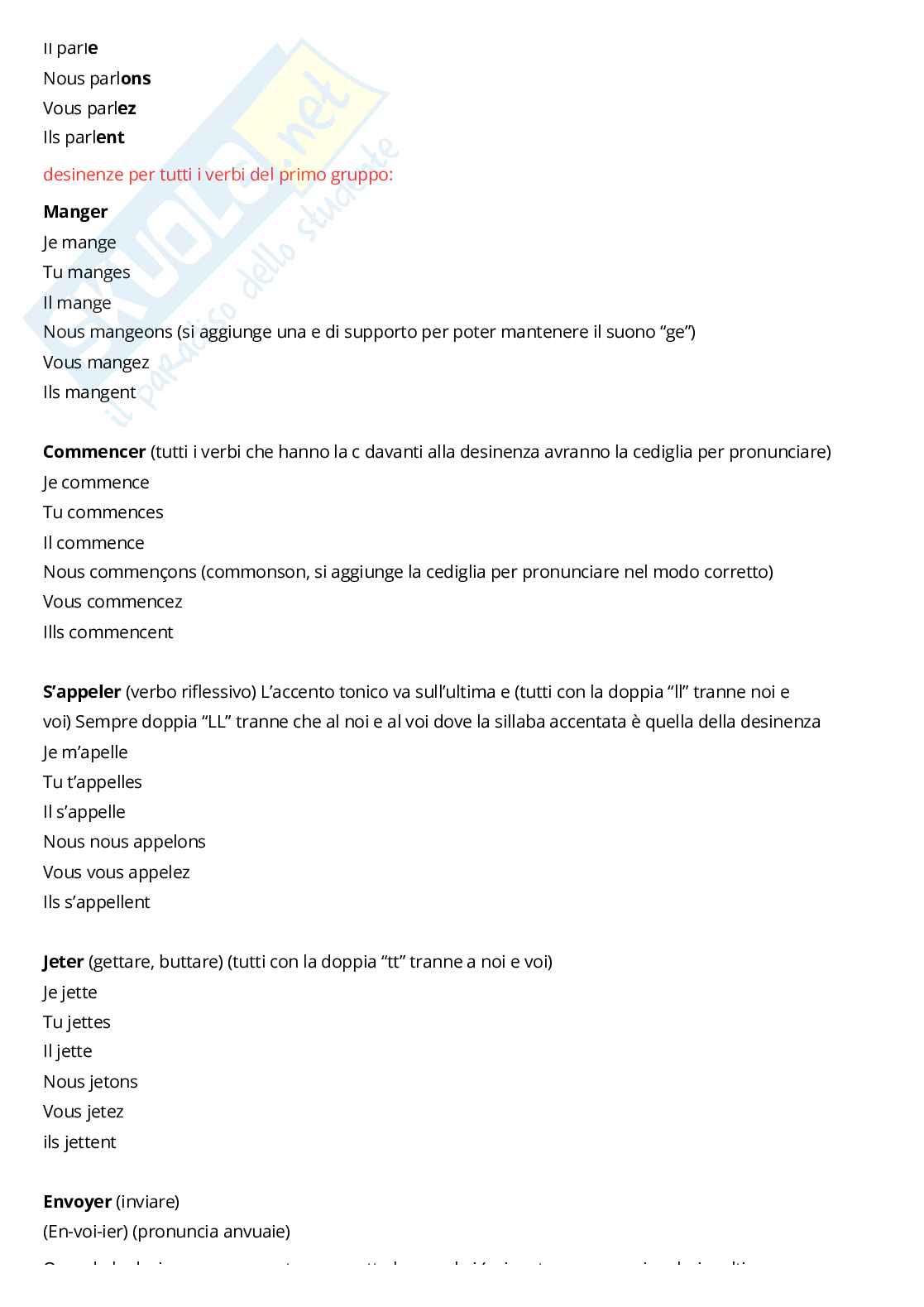 Appunti Lingua francese Pag. 16