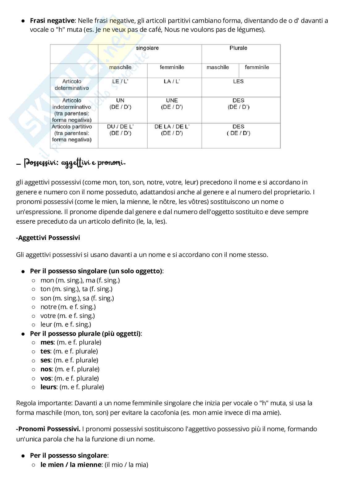 Appunti Lingua francese Pag. 6