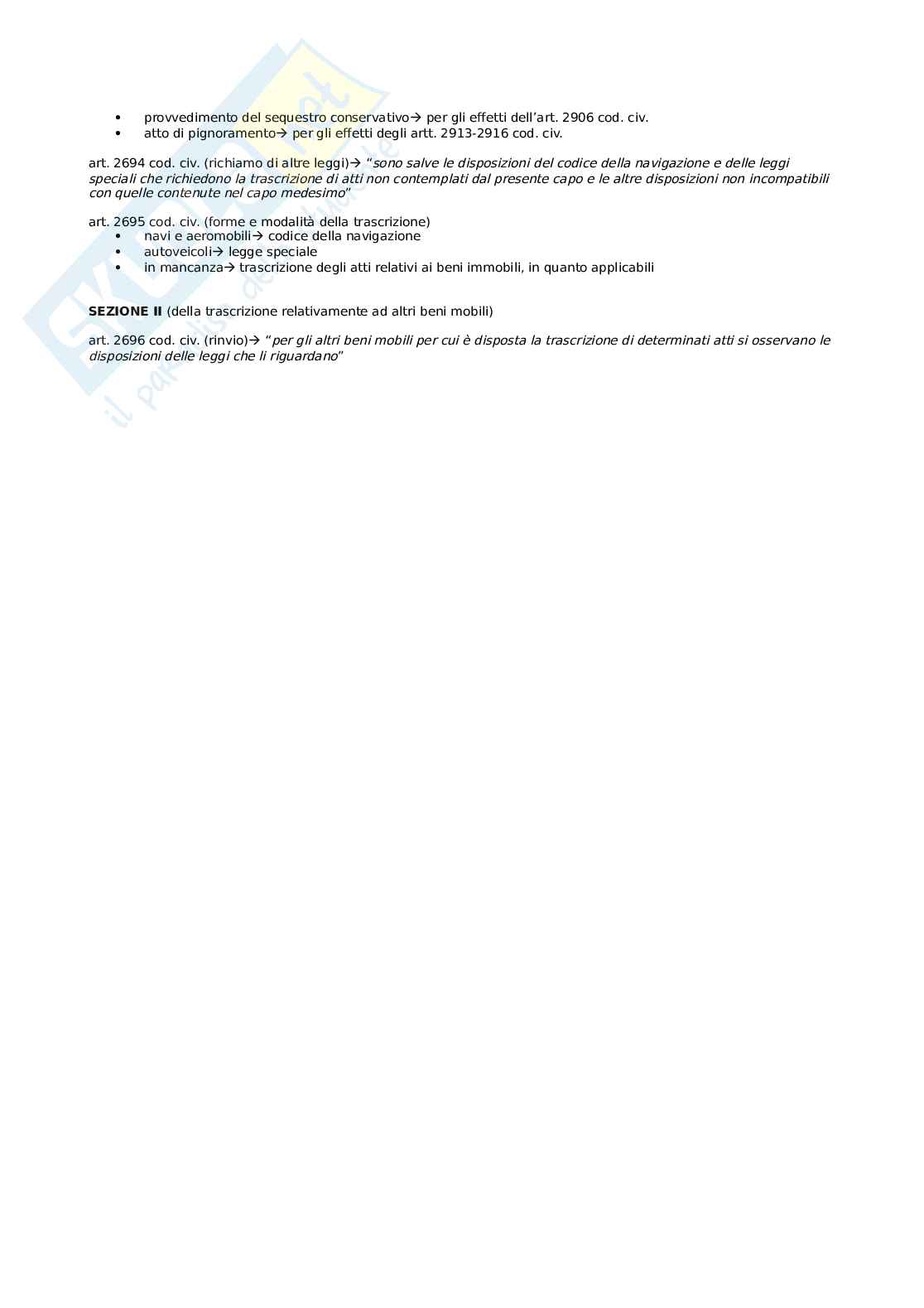 Riassunto esame Diritto privato, Prof. Pistelli Federico, libro consigliato Manuale di diritto privato, Torrente, Schlesinger Pag. 6
