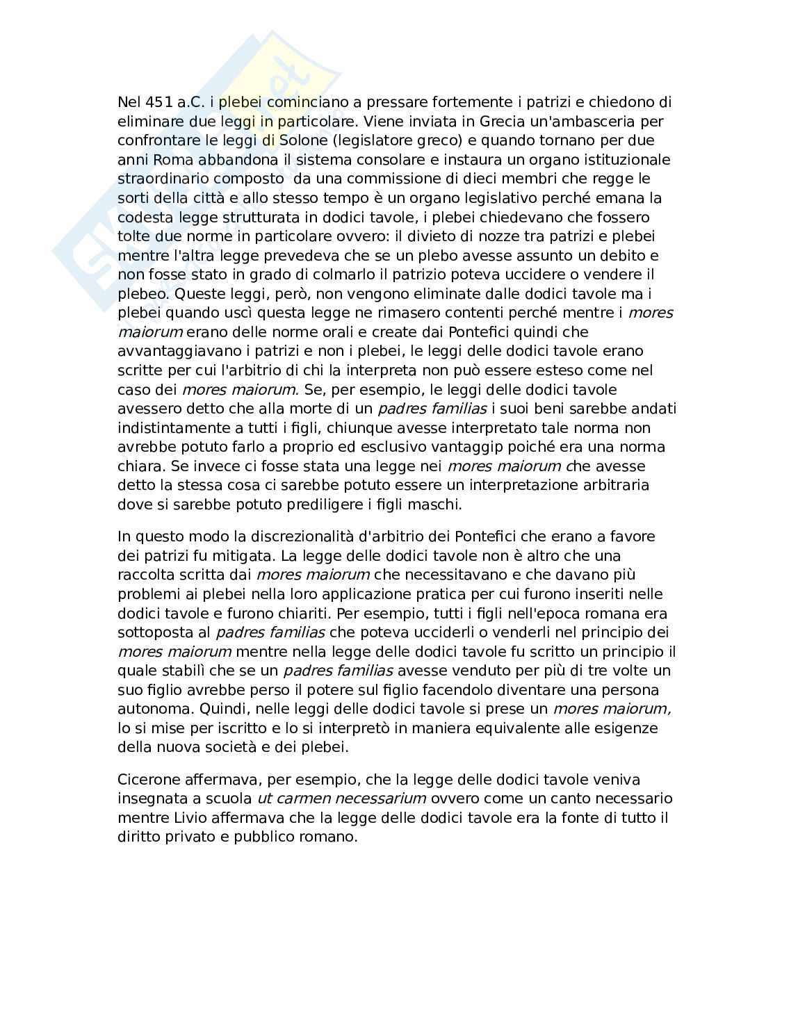 Leggi delle dodici tavole Pag. 1