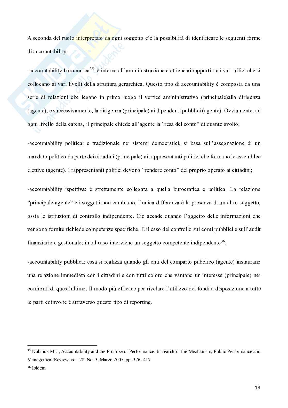 Accountability: teoria e prassi. L'uso del bilancio sociale come strumento di rendicontazione negli enti locali. Il caso del comune di Palermo Pag. 21