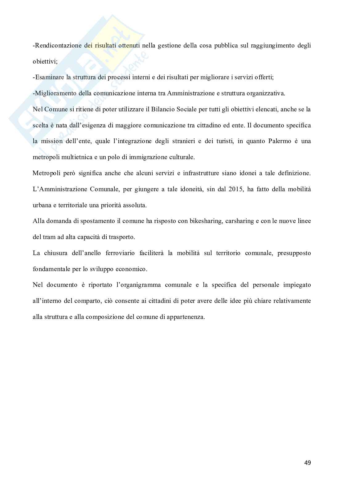 Accountability: teoria e prassi. L'uso del bilancio sociale come strumento di rendicontazione negli enti locali. Il caso del comune di Palermo Pag. 51