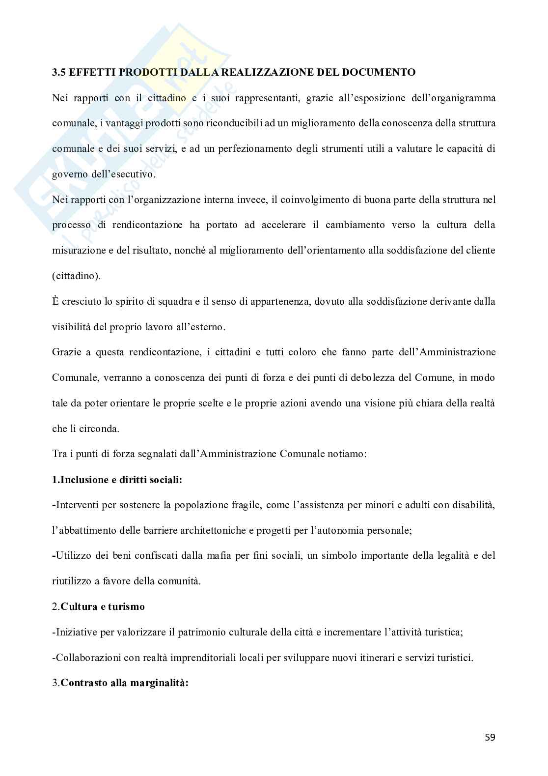 Accountability: teoria e prassi. L'uso del bilancio sociale come strumento di rendicontazione negli enti locali. Il caso del comune di Palermo Pag. 61