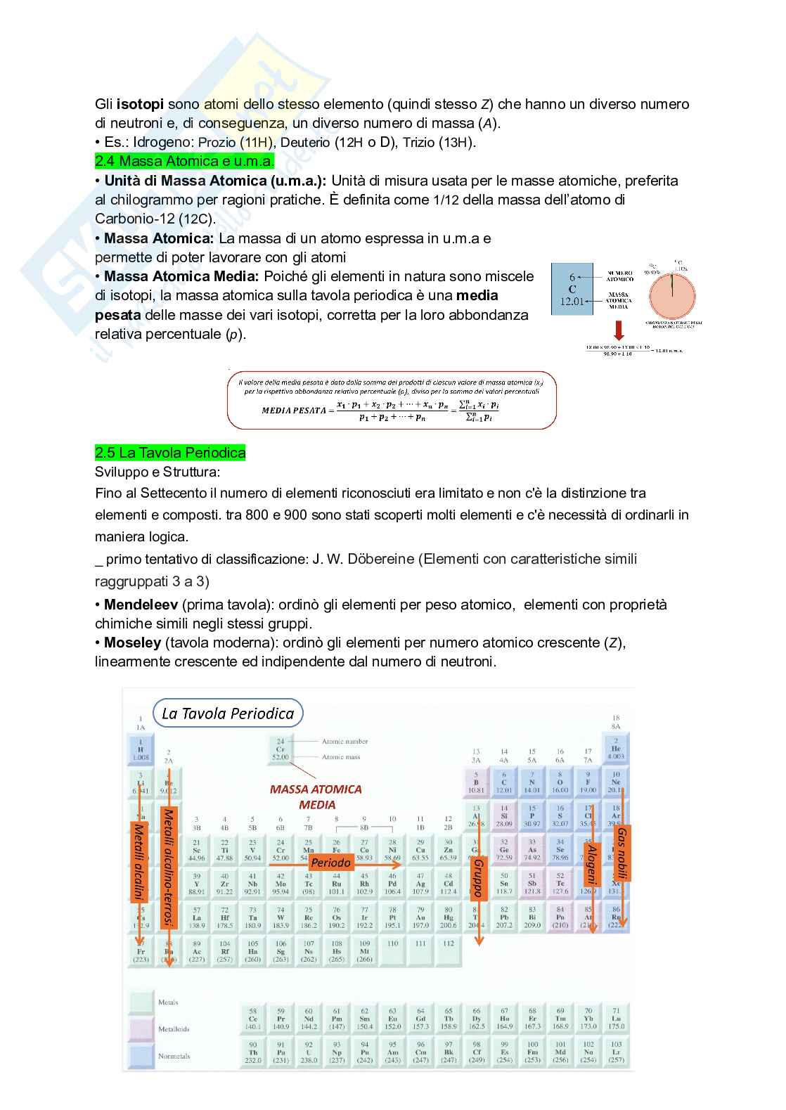 Chimica generale e inorganica Pag. 6