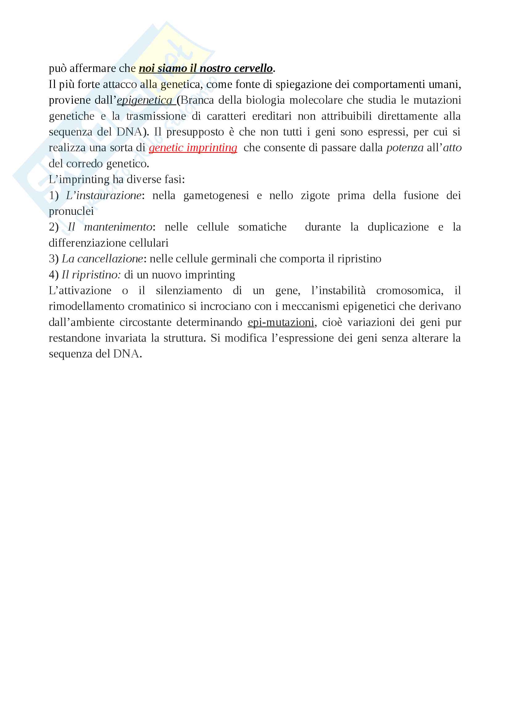 Riassunto esame Scienze cognitive, Prof. Di Nuovo Santo, testo consigliato Prigionieri delle neuroscienze Pag. 26
