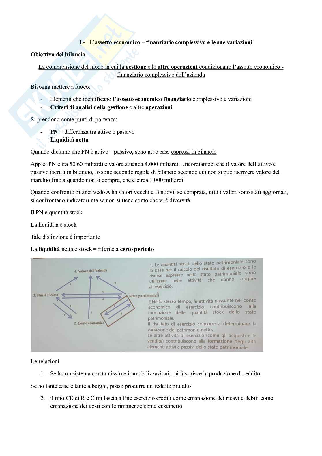 L'assetto economico finanziario e i criteri di gestione Pag. 2