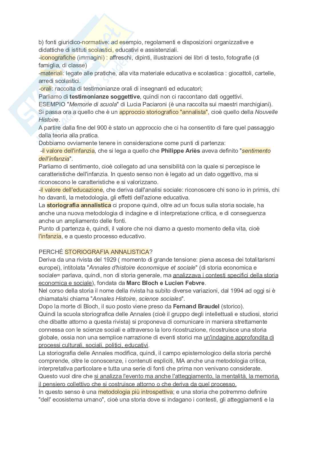 Storia dell’educazione Pag. 2