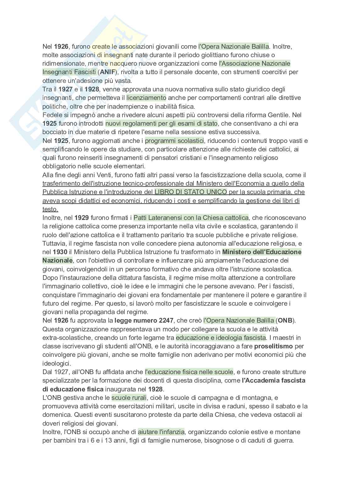 Storia dell’educazione Pag. 41