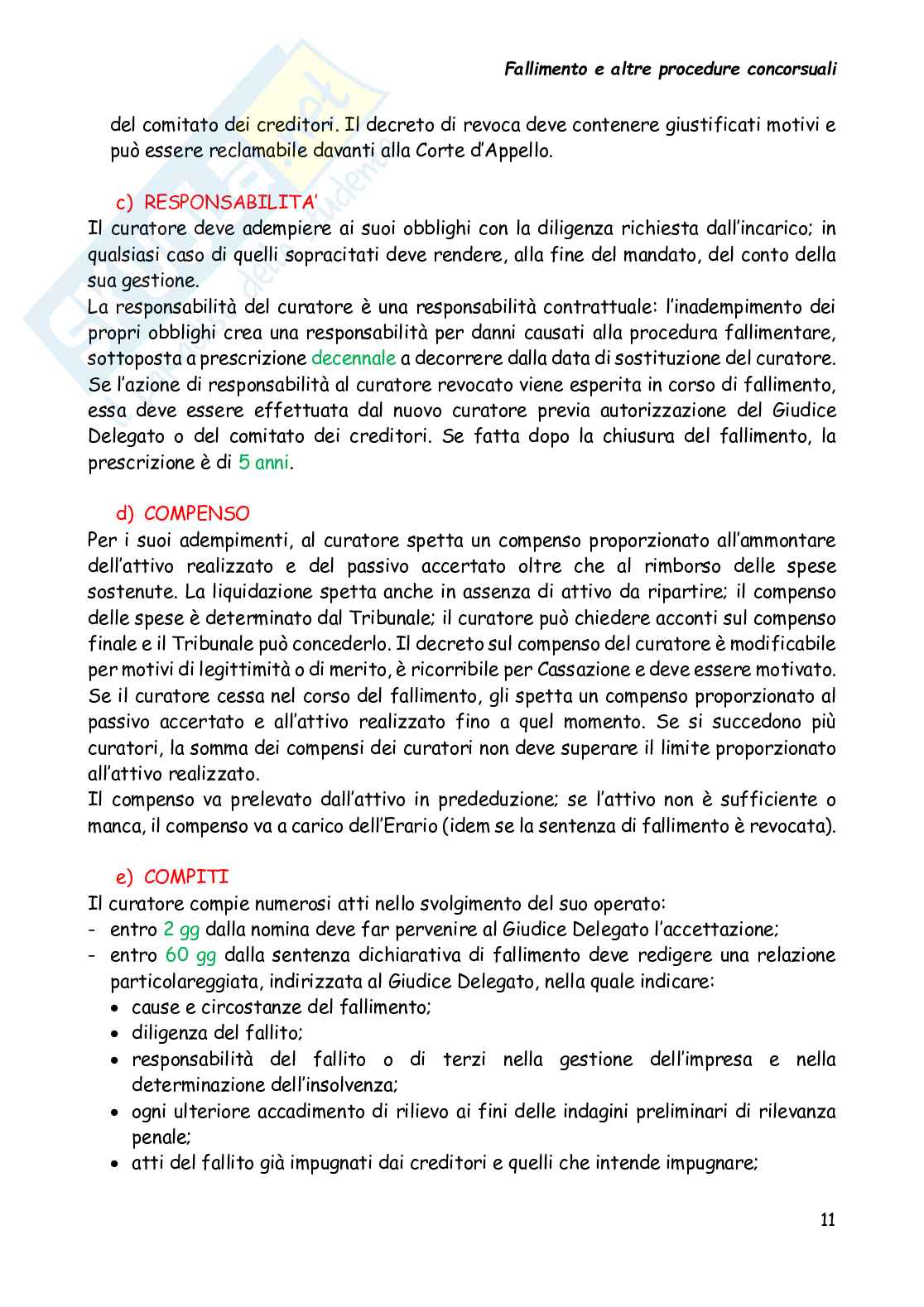 fallimento e altre procedure concorsuali Pag. 11