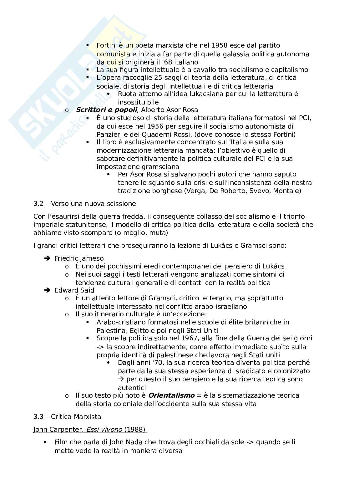 Critica e teoria della letteratura Pag. 26
