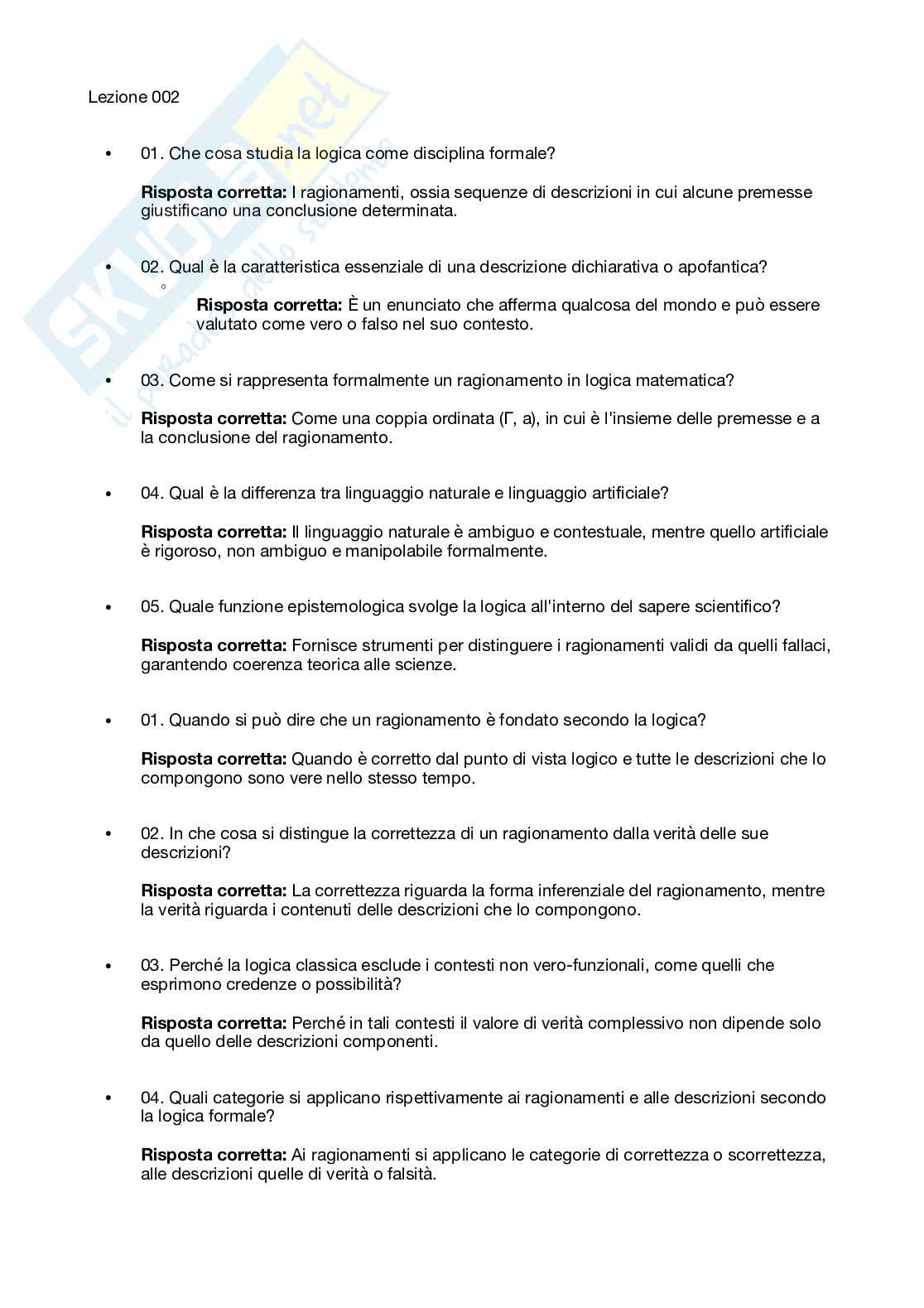 Logica matematica Pag. 1