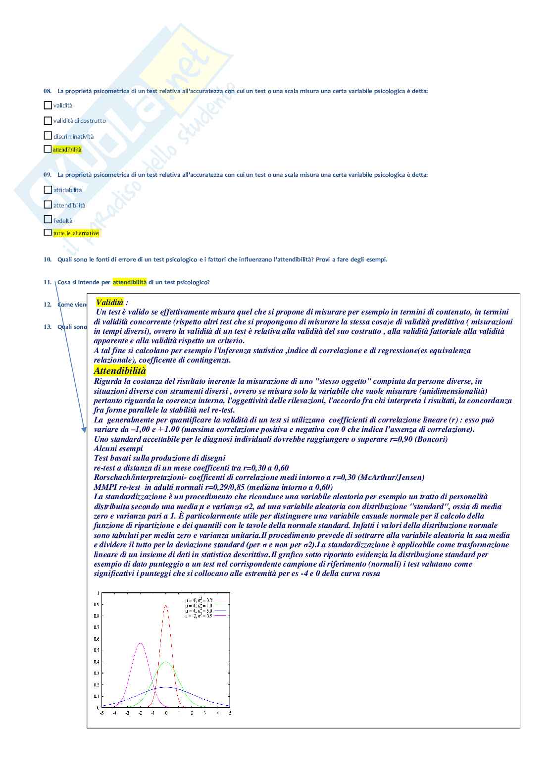 Teoria e Tecniche dei Test B Pag. 41
