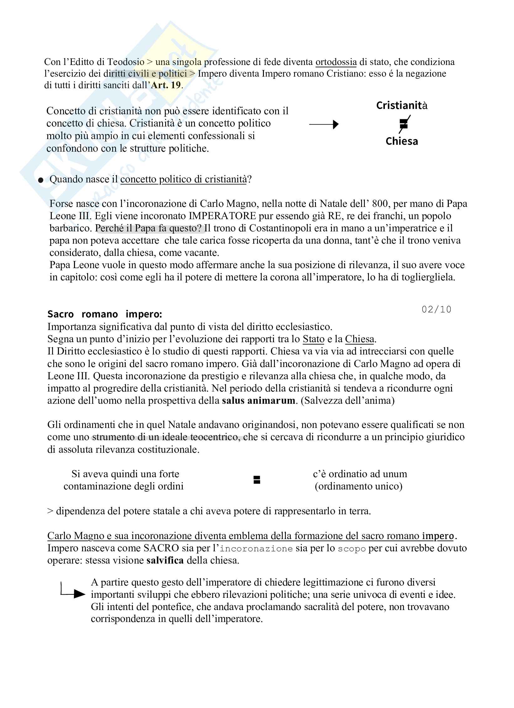 Appunti lezioni Diritto canonico  Pag. 6