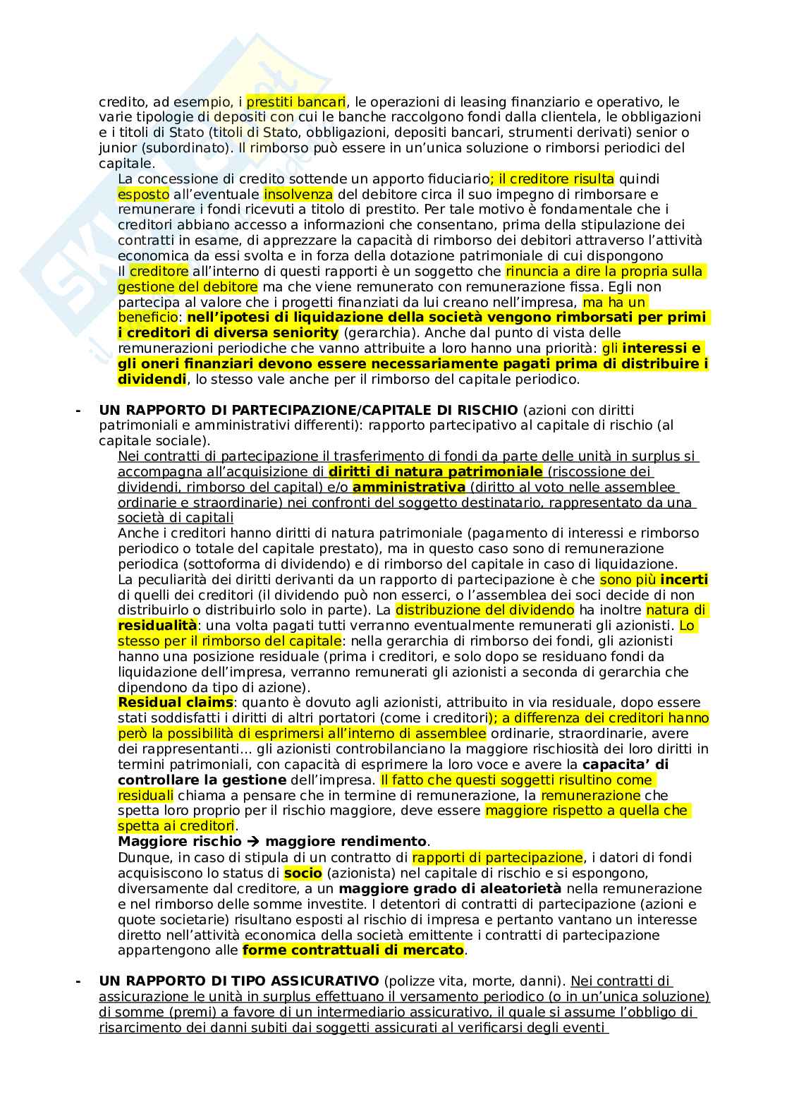 Economia e gestione della banca Pag. 16