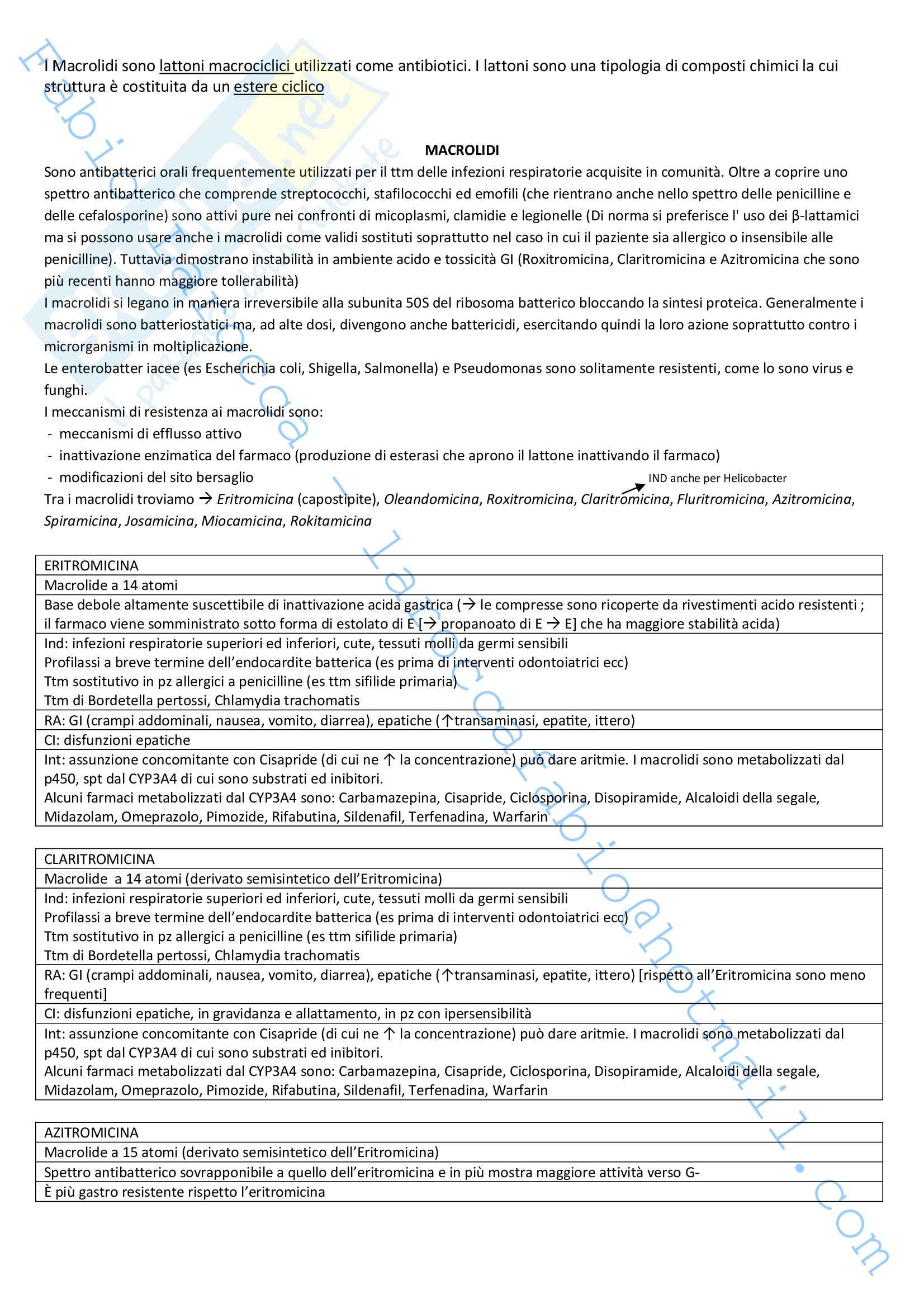 Riassunto esame Farmacologia, prof. Rossi, libro consigliato Farmacologia Pag. 71