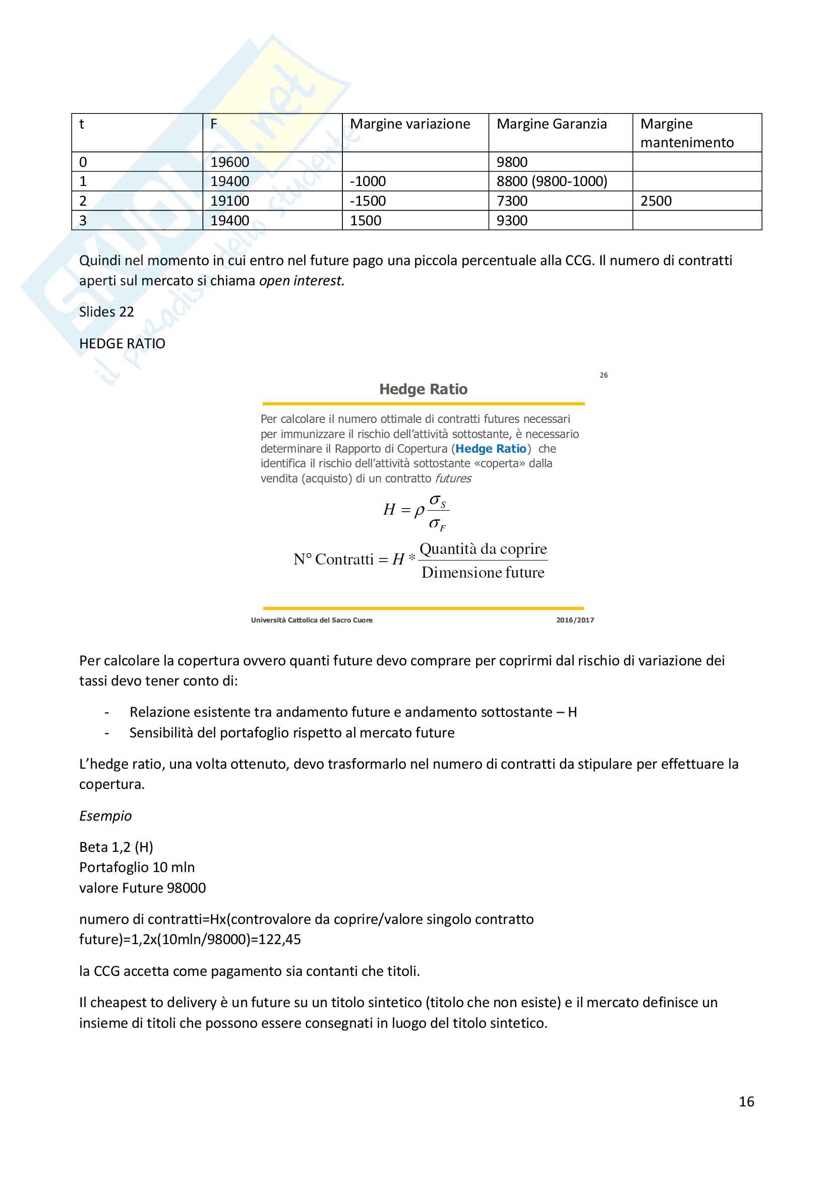 Economia del mercato mobiliare progredito Pag. 16