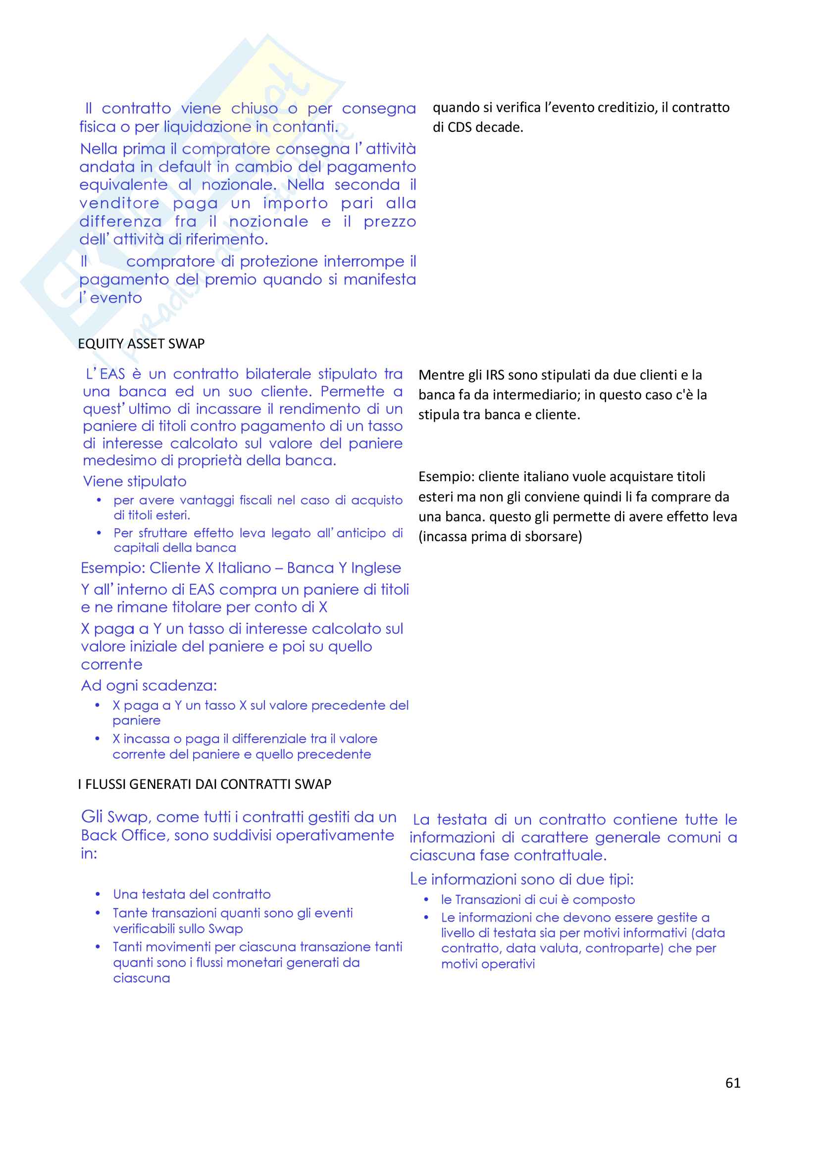 Economia del mercato mobiliare progredito Pag. 61