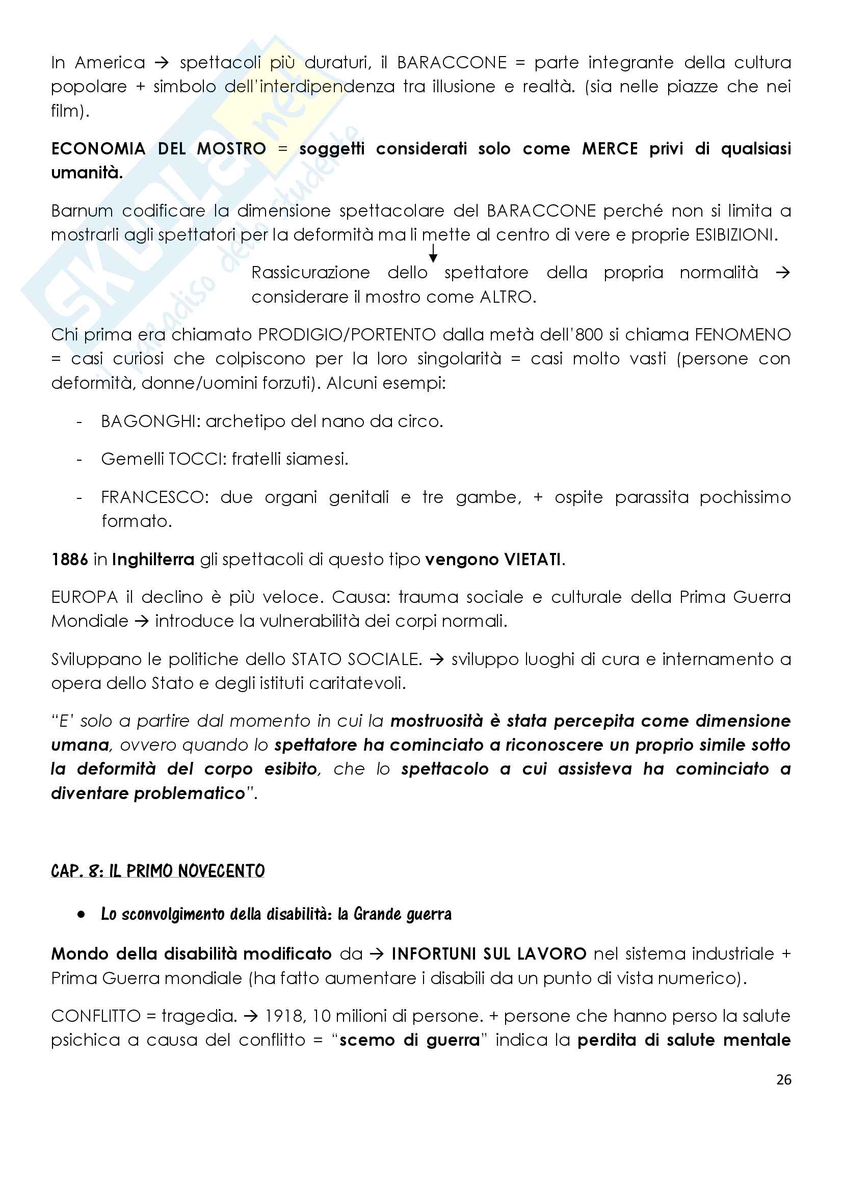 Sunto Storia della disabilità, Danilo Zardin, libro consigliato Storia della disabilità. Dal castigo degli dei alla crisi welfare, Schianchi Pag. 26