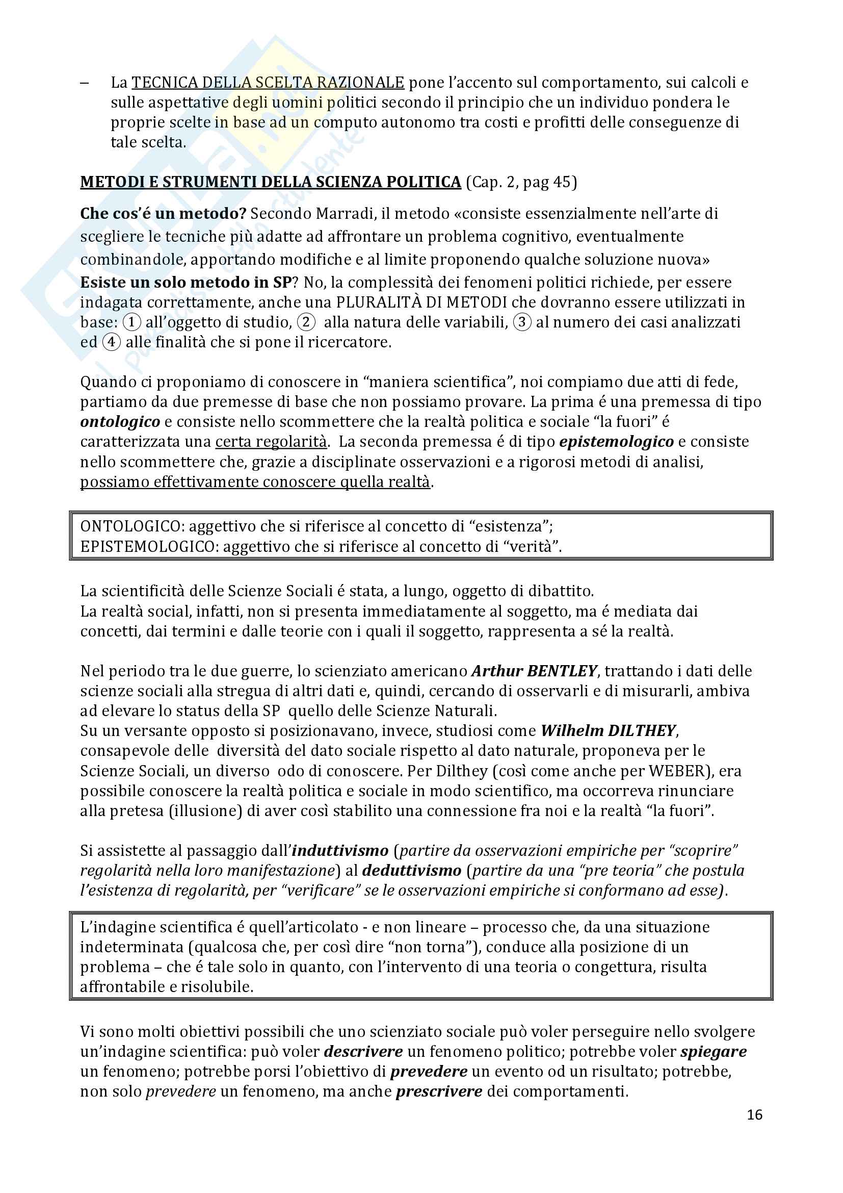 Appunti Scienza della politica Pag. 16