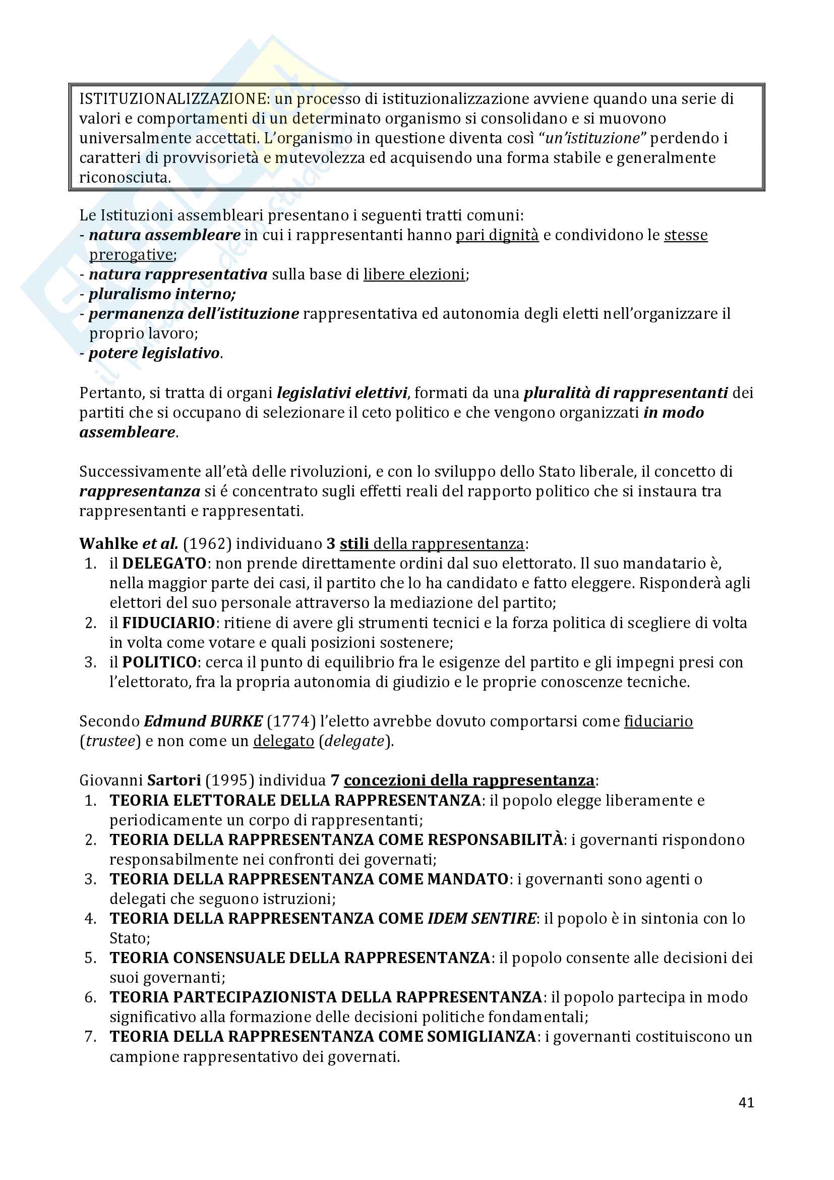 Appunti Scienza della politica Pag. 41