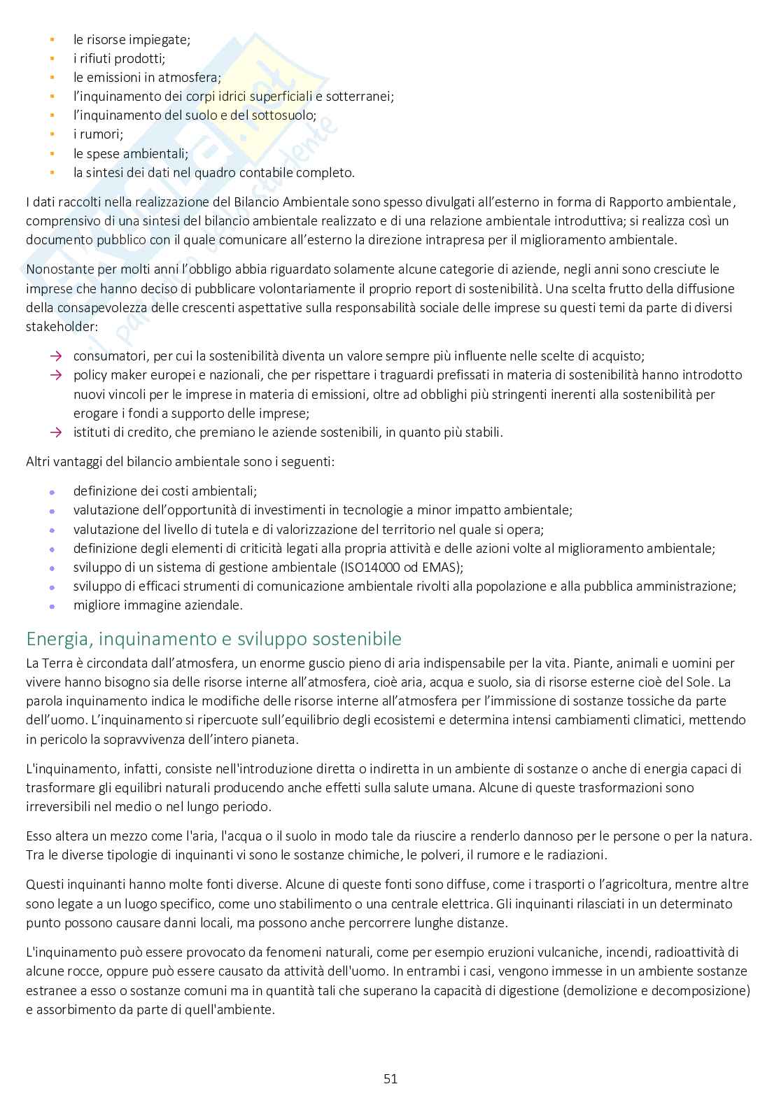 Appunti di Economia dell'ambiente e del territorio Pag. 51