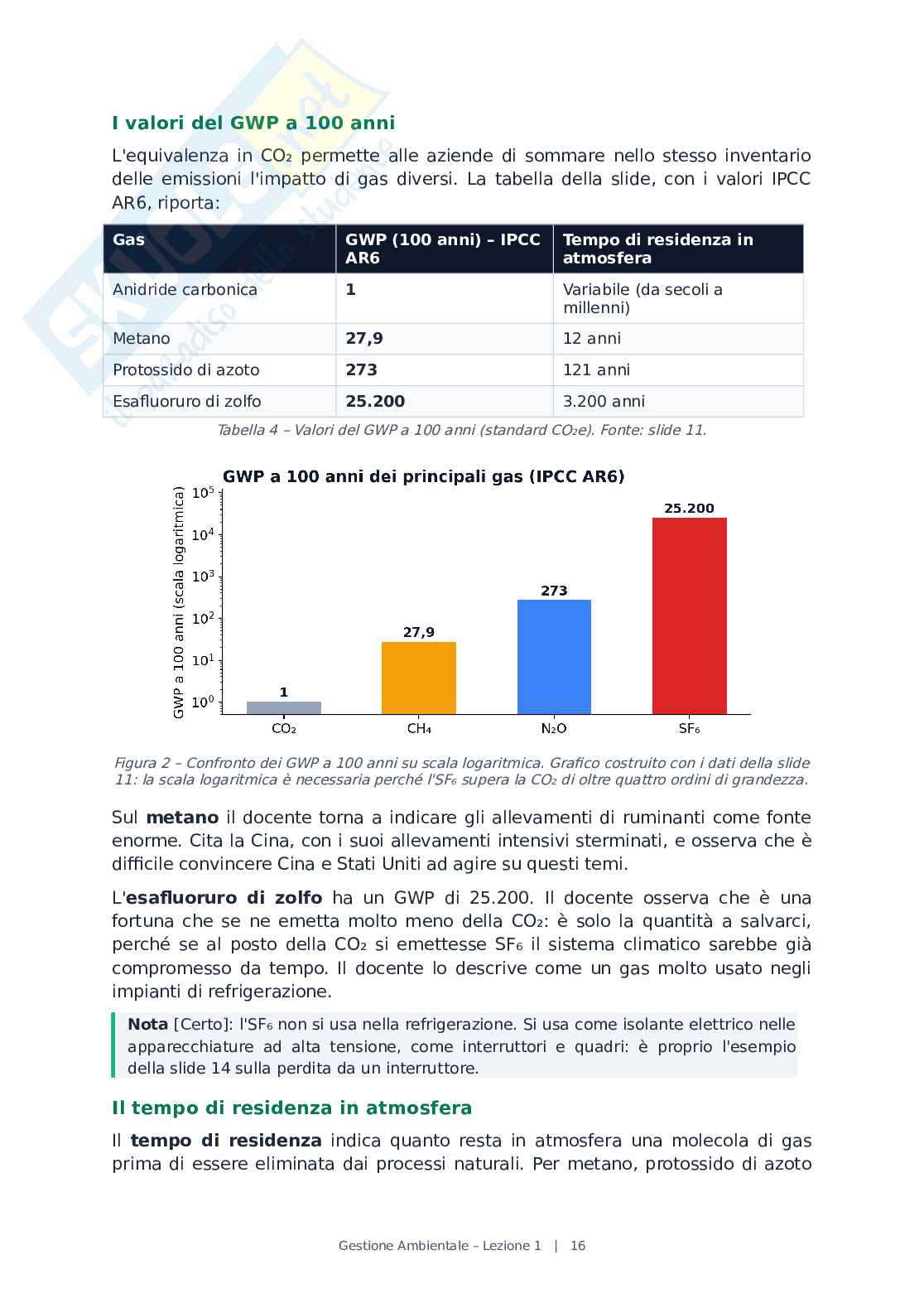 Lezione 1 Gestione ambientale Pag. 16