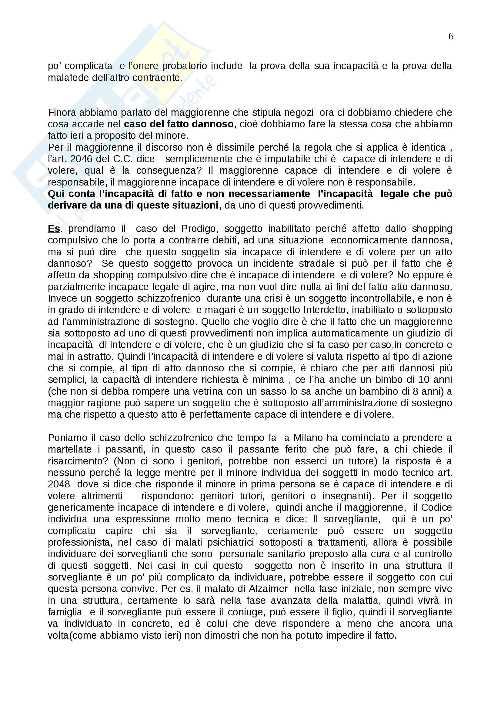 3 Capacità di agire Pag. 6