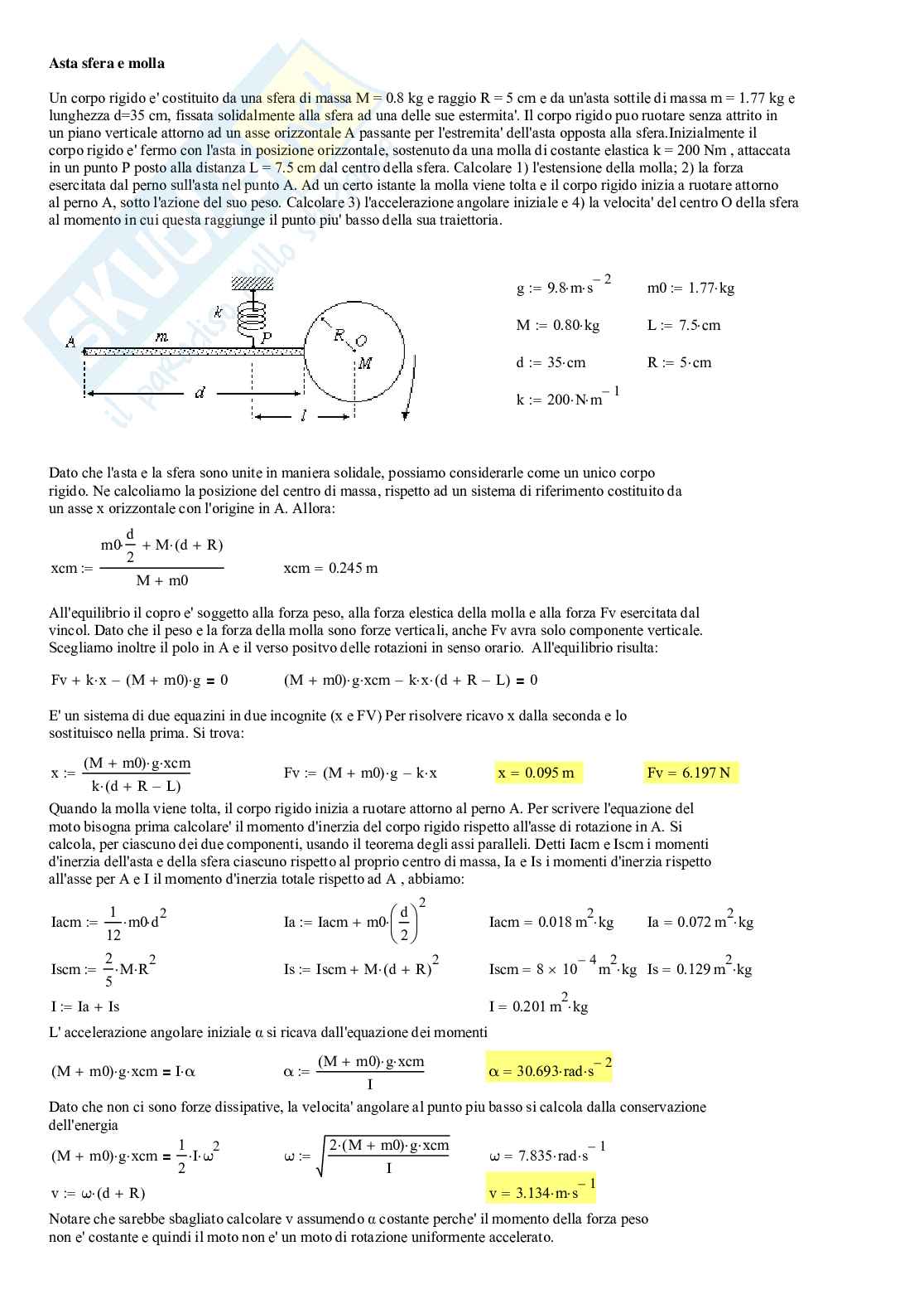 Esercizi di Fisica generale Pag. 2