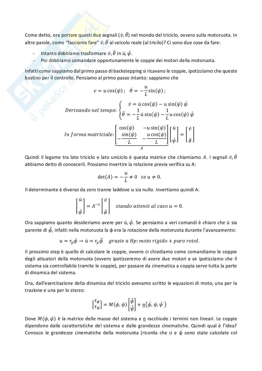 Appunti di Complementi di Robotica Pag. 76