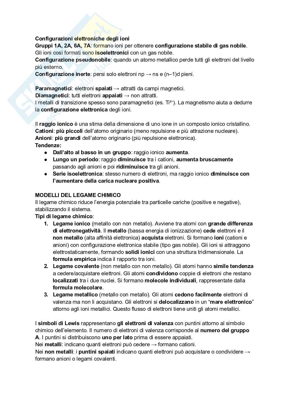 Appunti di Chimica Generale ed Inorganica Pag. 21