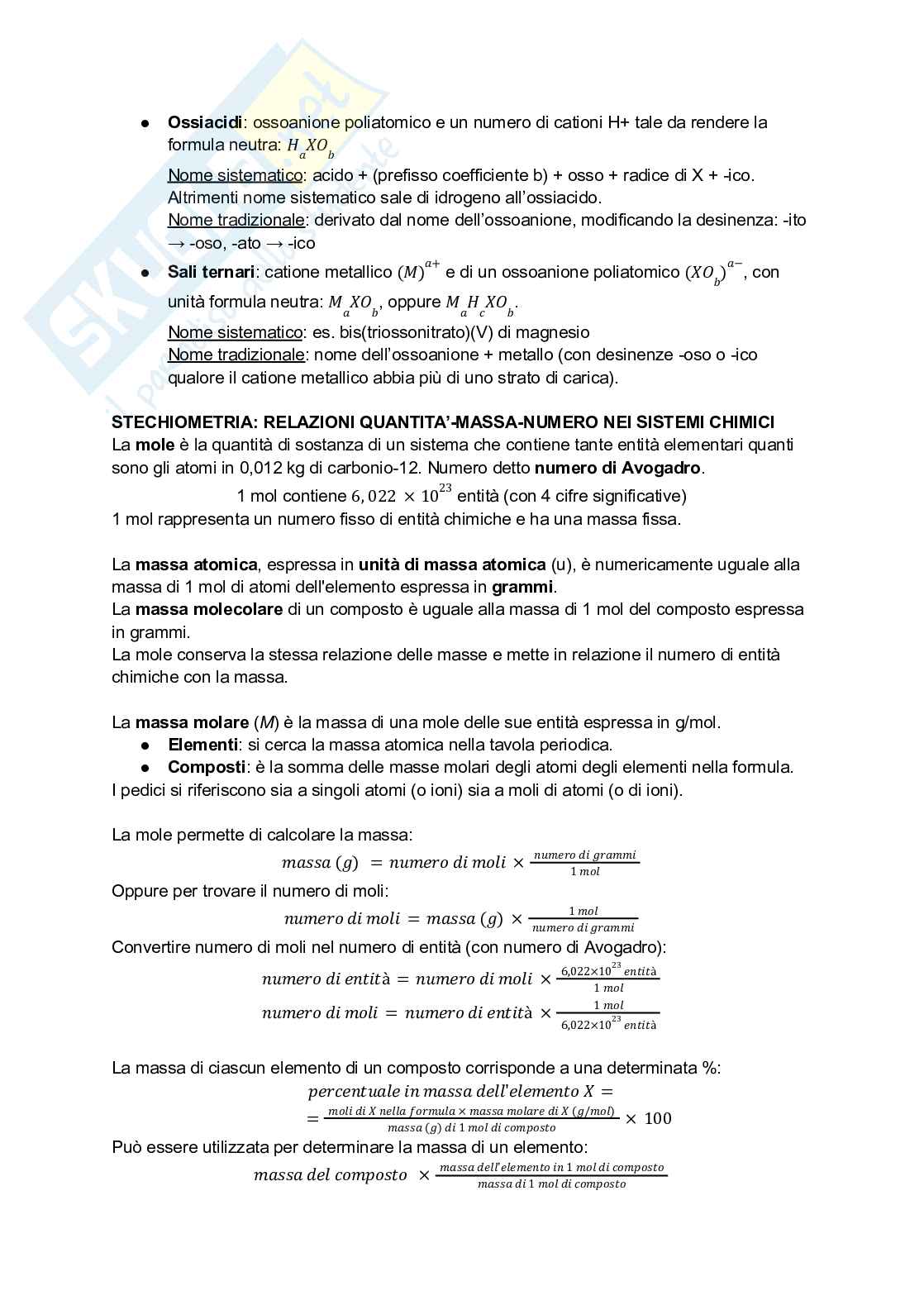 Appunti di Chimica Generale ed Inorganica Pag. 6