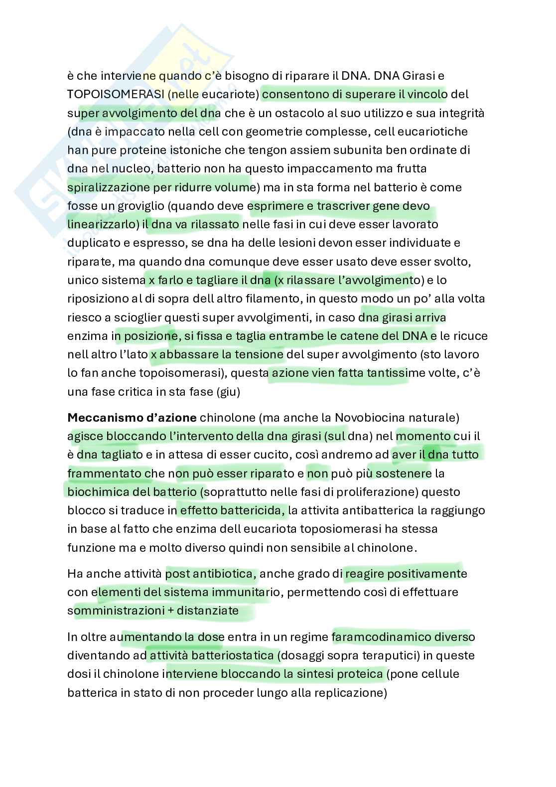 Farmacologia chemioterapici Pag. 2
