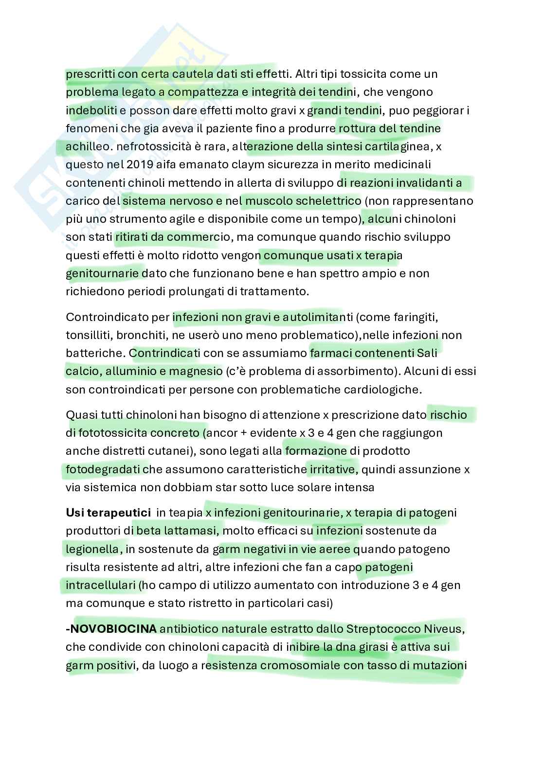 Farmacologia chemioterapici Pag. 6
