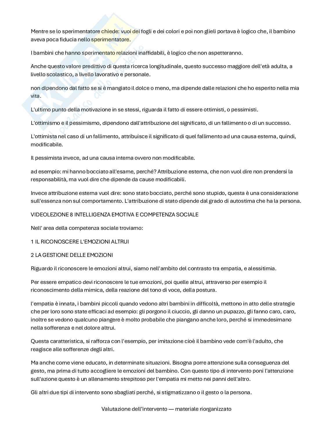 Progettazione e valutazione dell'intervento - Lezioni e domande  Pag. 16