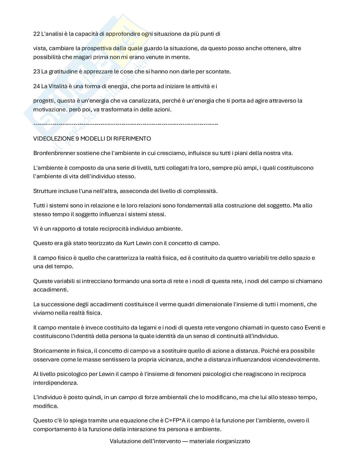 Progettazione e valutazione dell'intervento - Lezioni e domande  Pag. 21