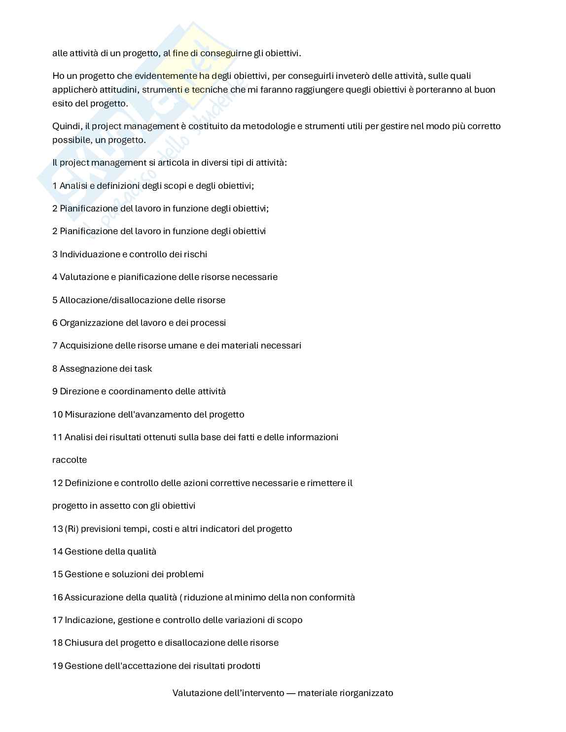 Progettazione e valutazione dell'intervento - Lezioni e domande  Pag. 36