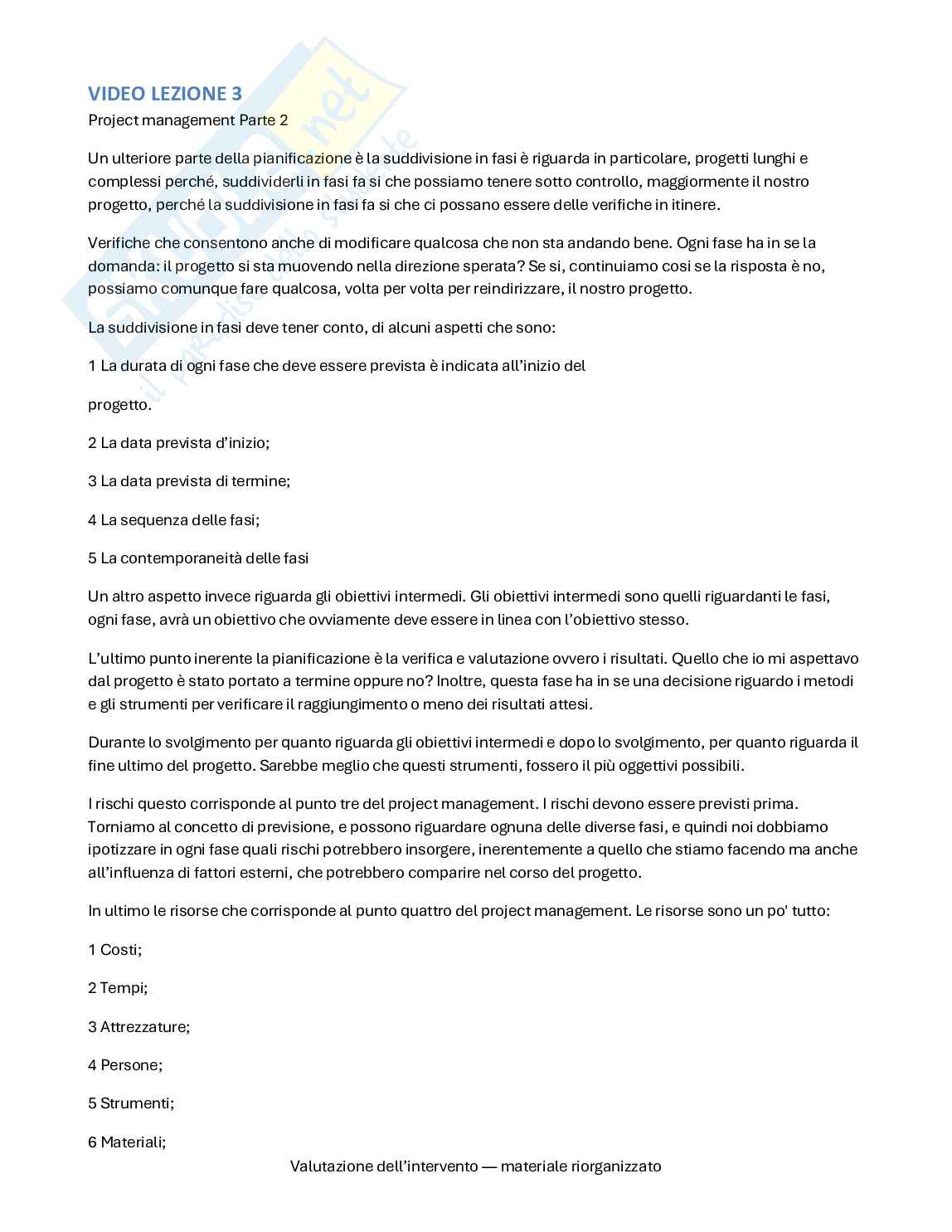 Progettazione e valutazione dell'intervento - Lezioni e domande  Pag. 41