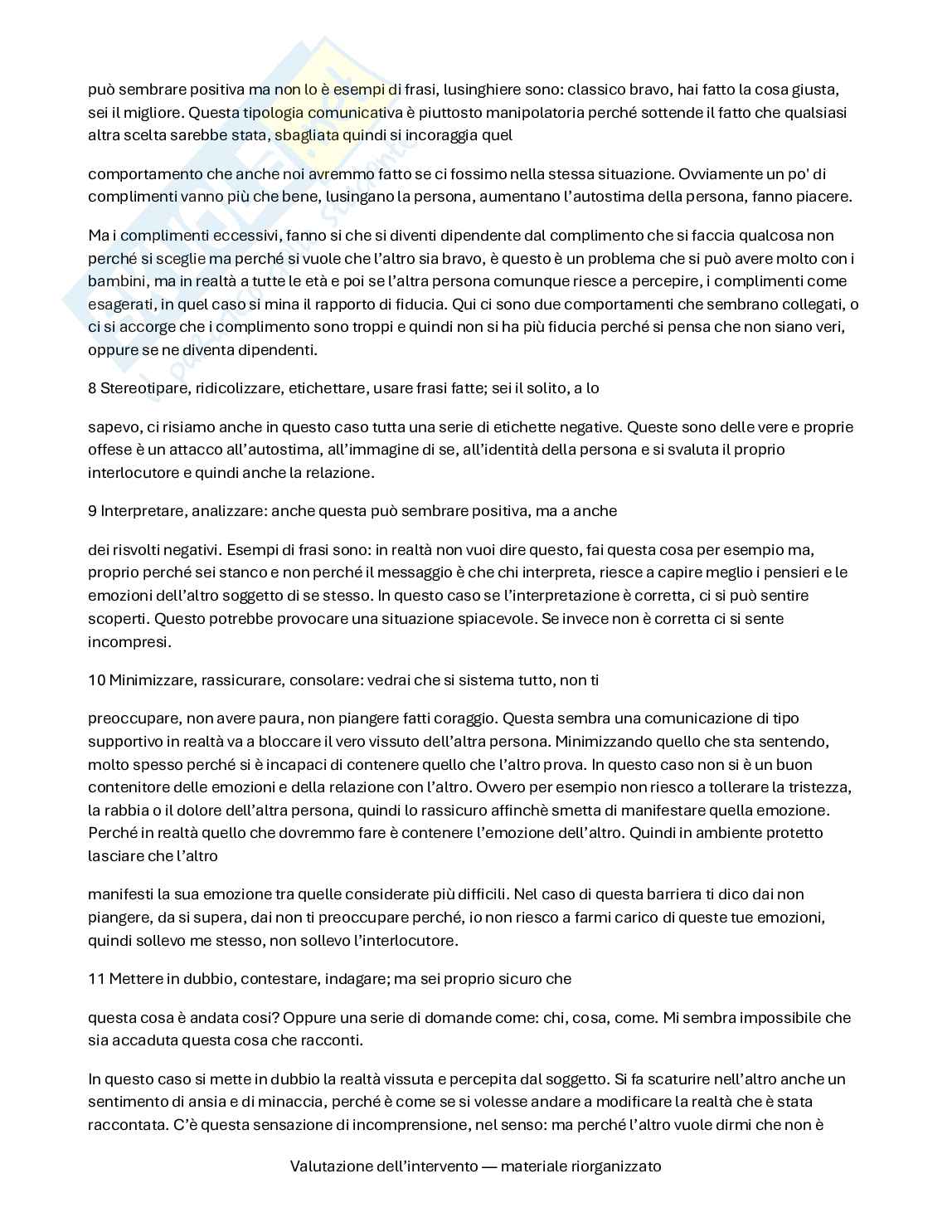 Progettazione e valutazione dell'intervento - Lezioni e domande  Pag. 51