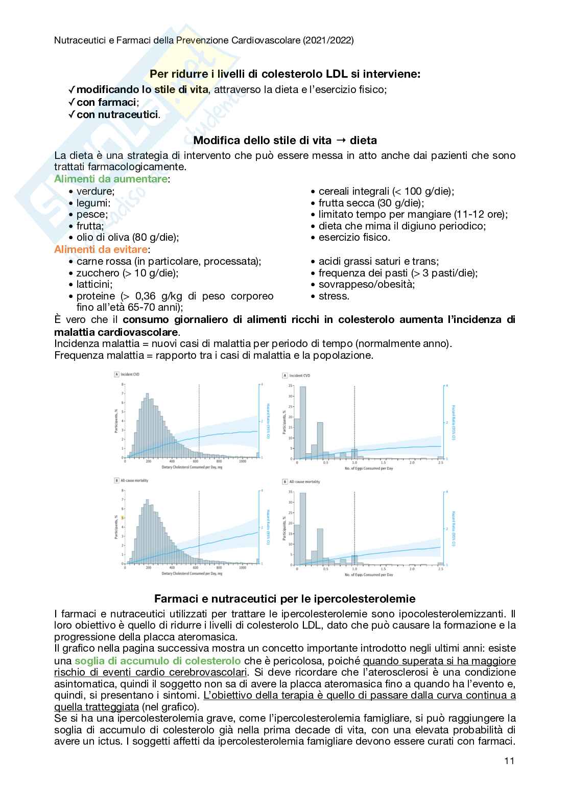 Nutraceutici e Farmaci nella Prevenzione Cardiovascolare Pag. 11