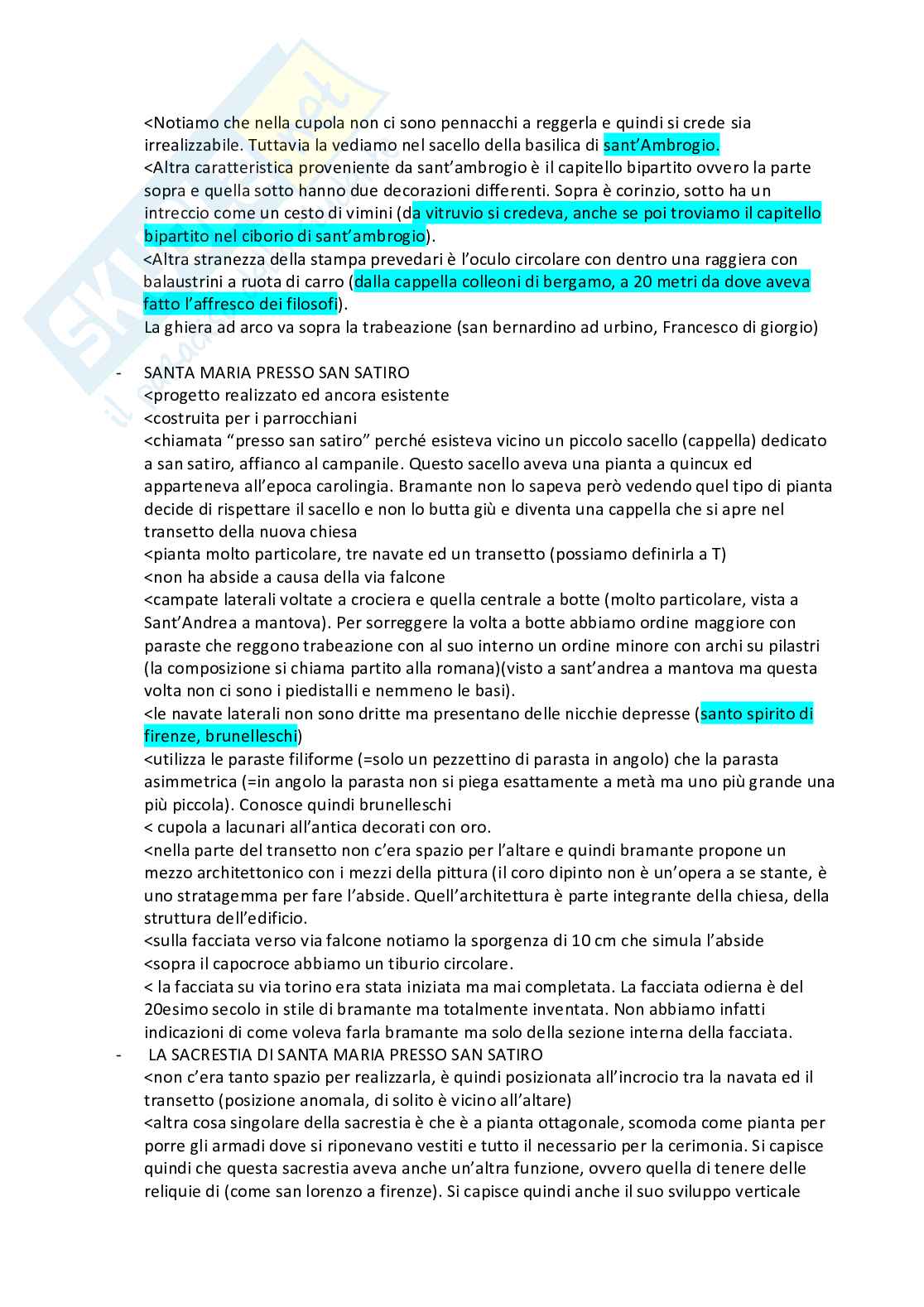 Appunti completi e con collegamenti evidenziati esame Storia dell'architettura Pag. 76