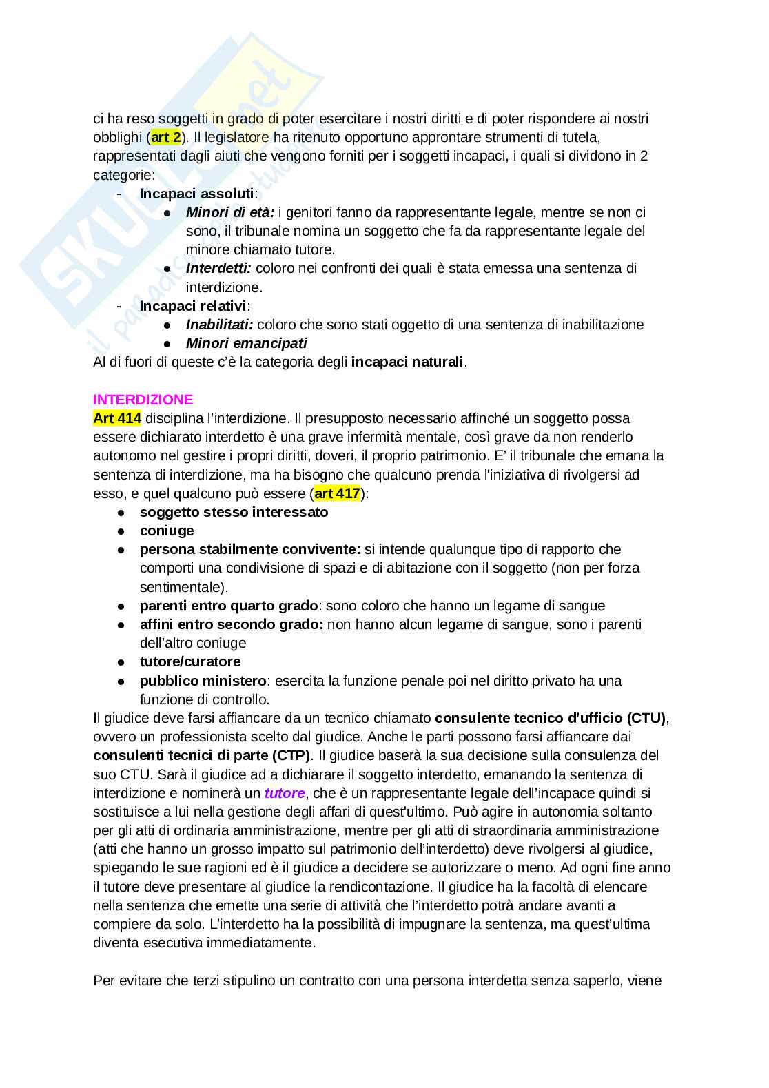 Riassunto esame Diritto Privato, Prof. Casnici Patrizia, libro consigliato Istituzioni di diritto privato, Patrizia Casnici Pag. 2