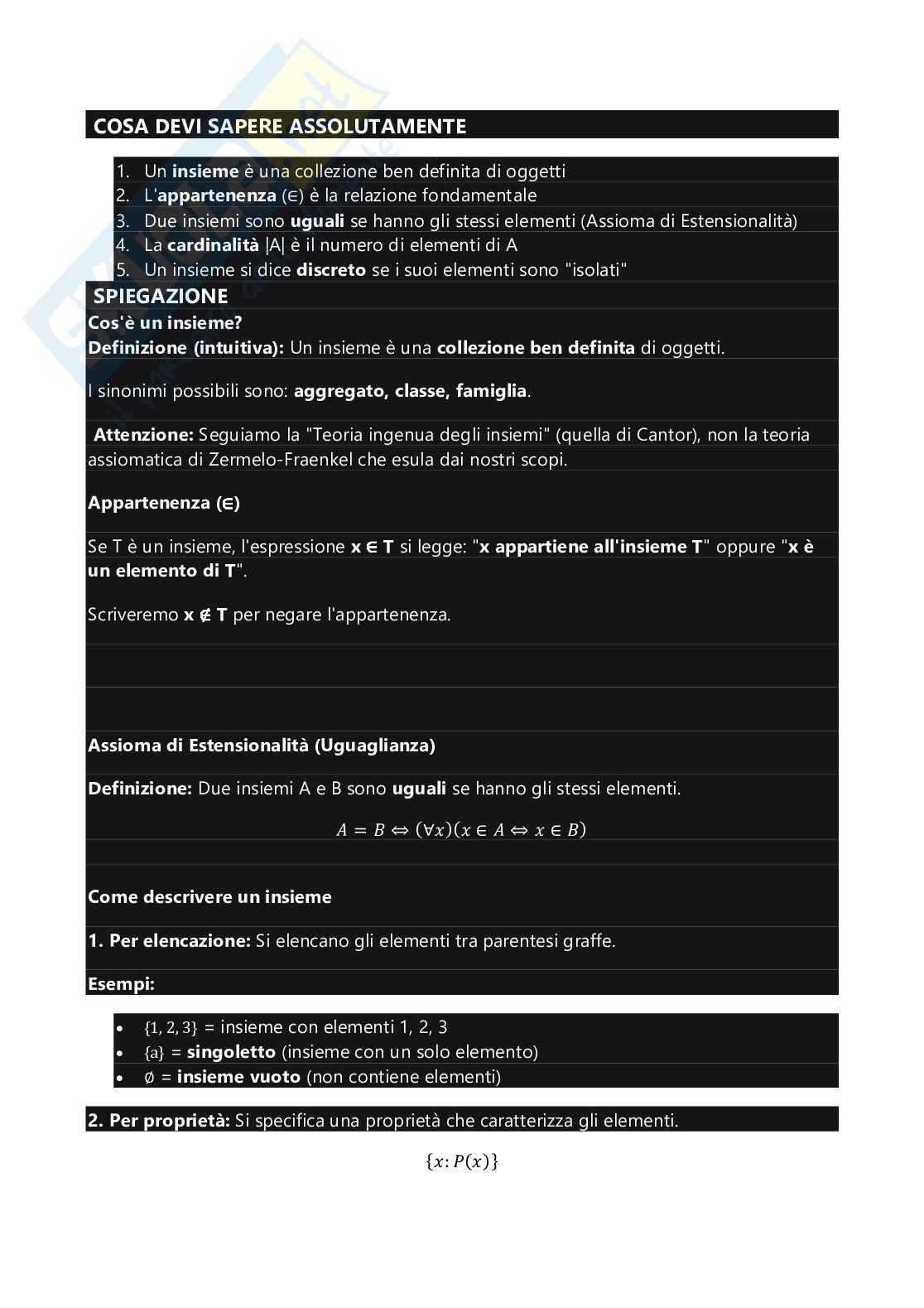 Strutture discrete/Matematica discreta Pag. 16