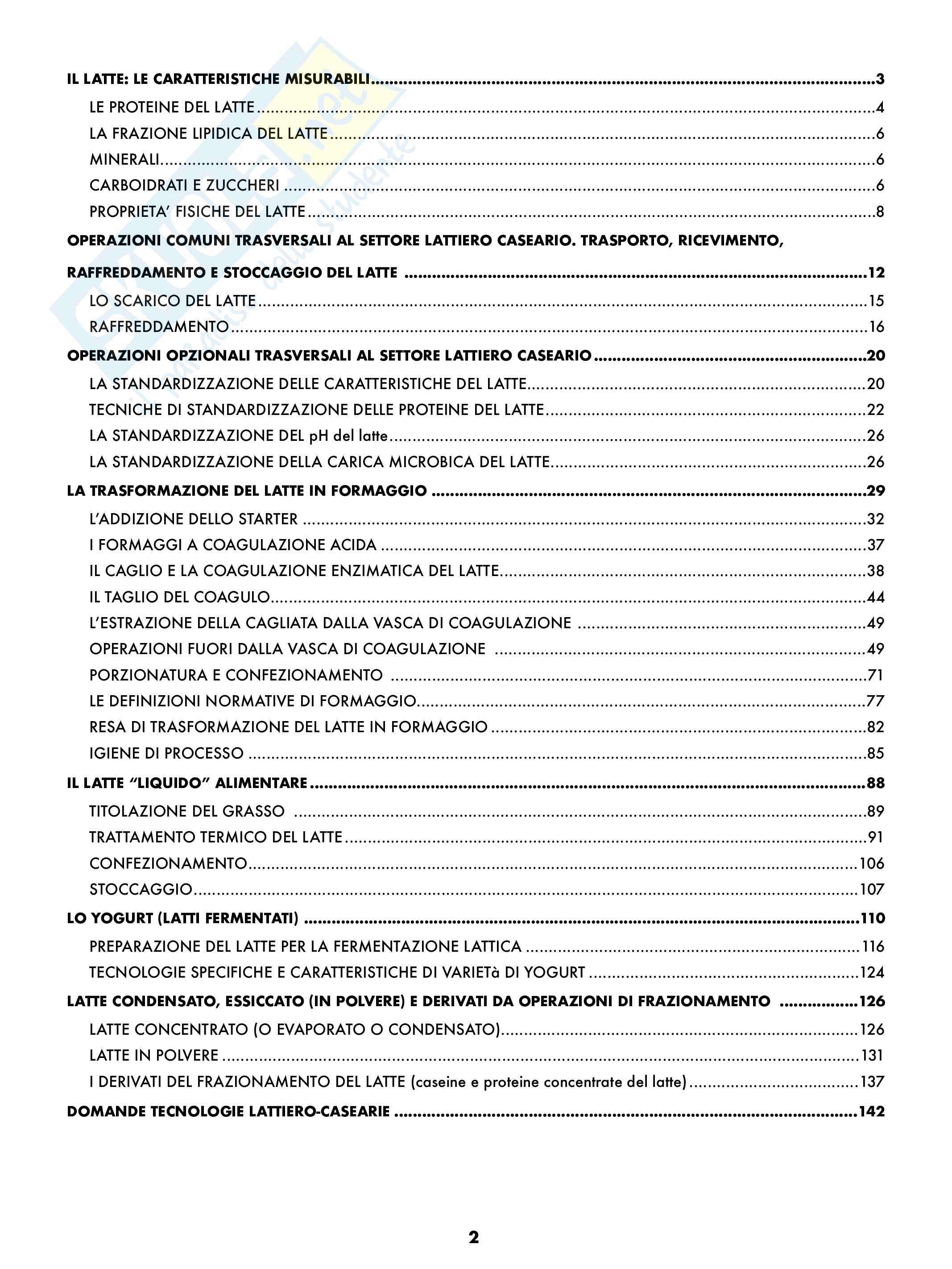 Tecnologie lattiero casearie Pag. 2