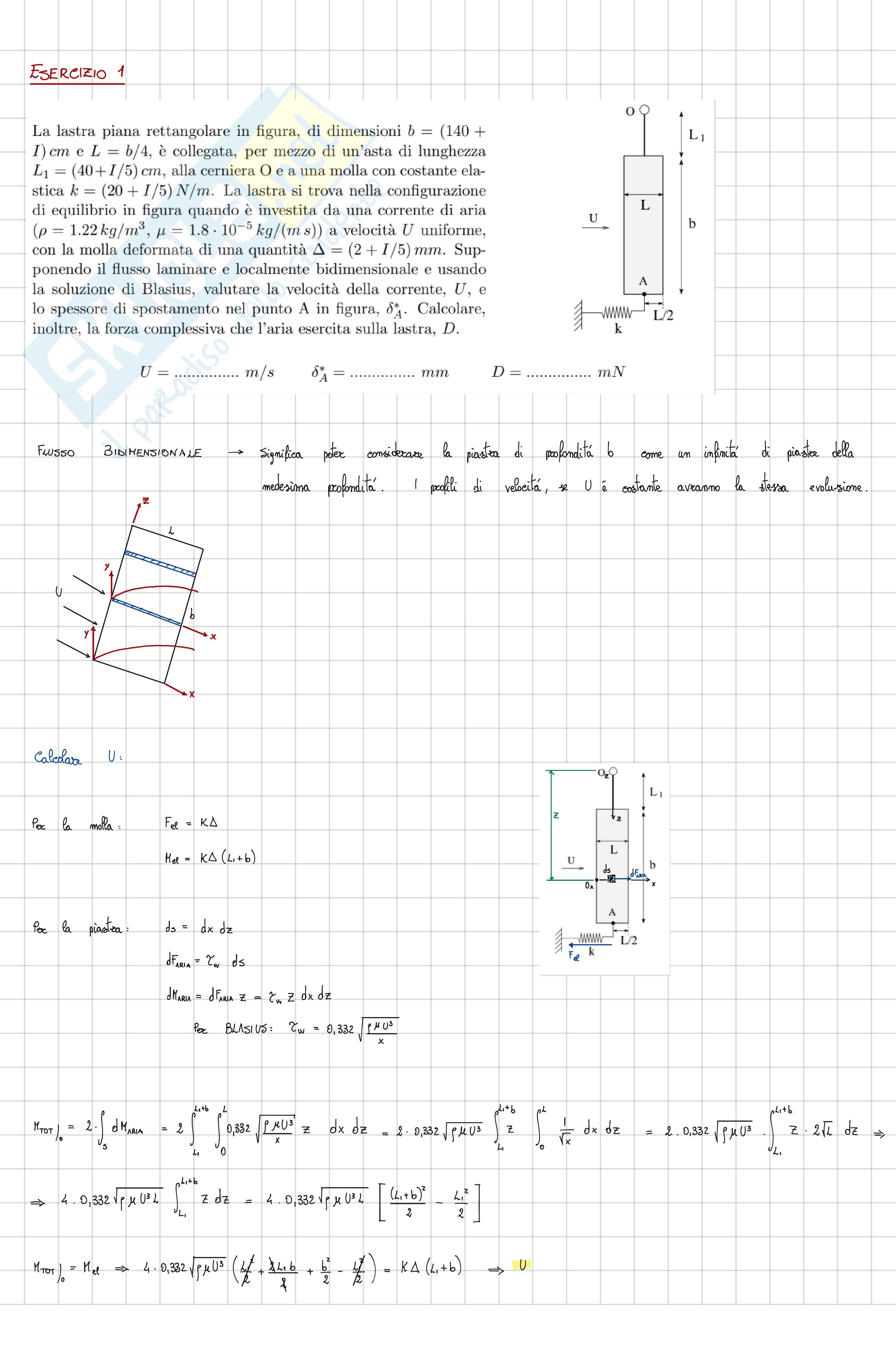 Esercizi Fluidodinamica Pag. 1