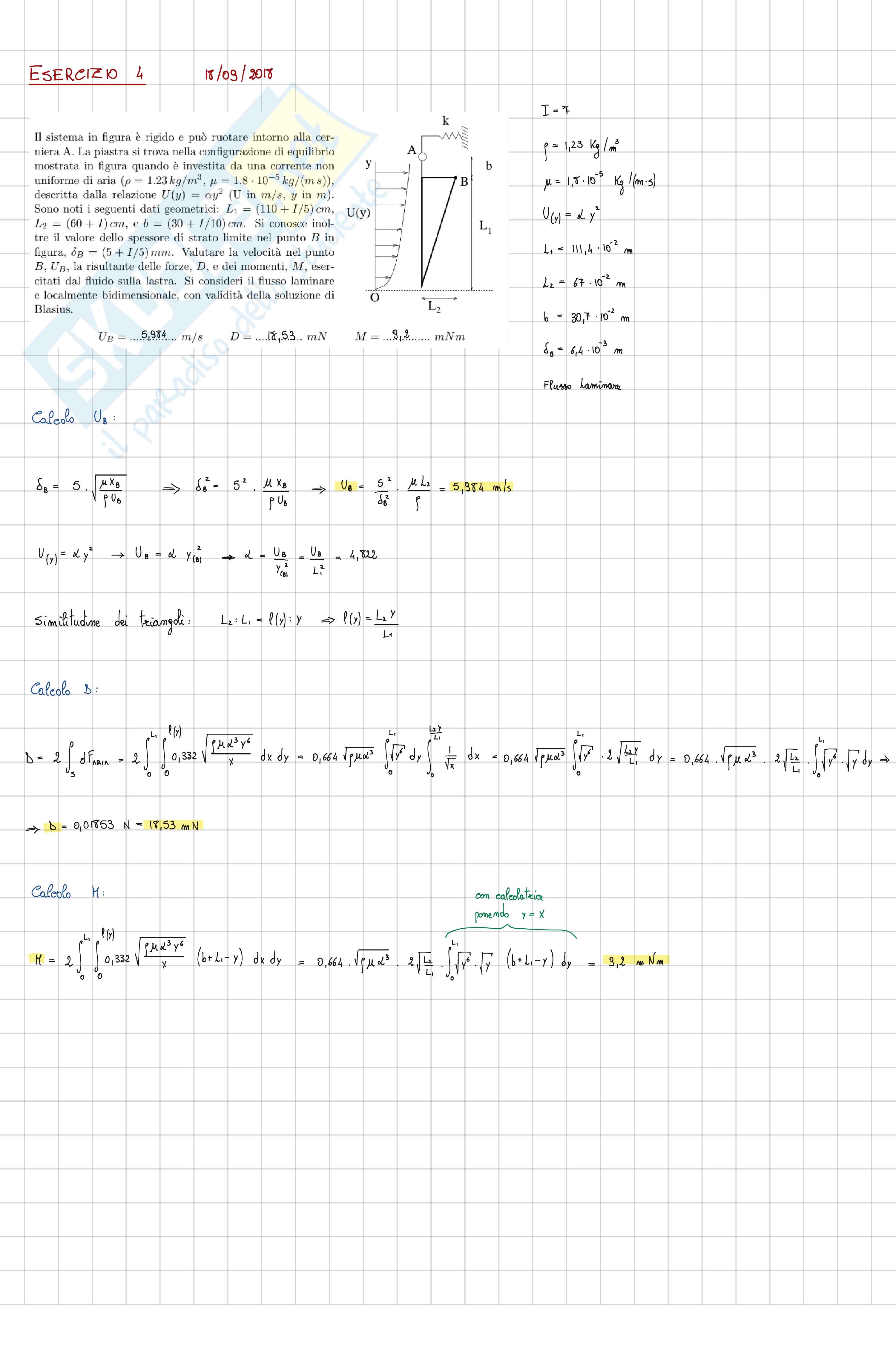 Esercizi Fluidodinamica Pag. 6