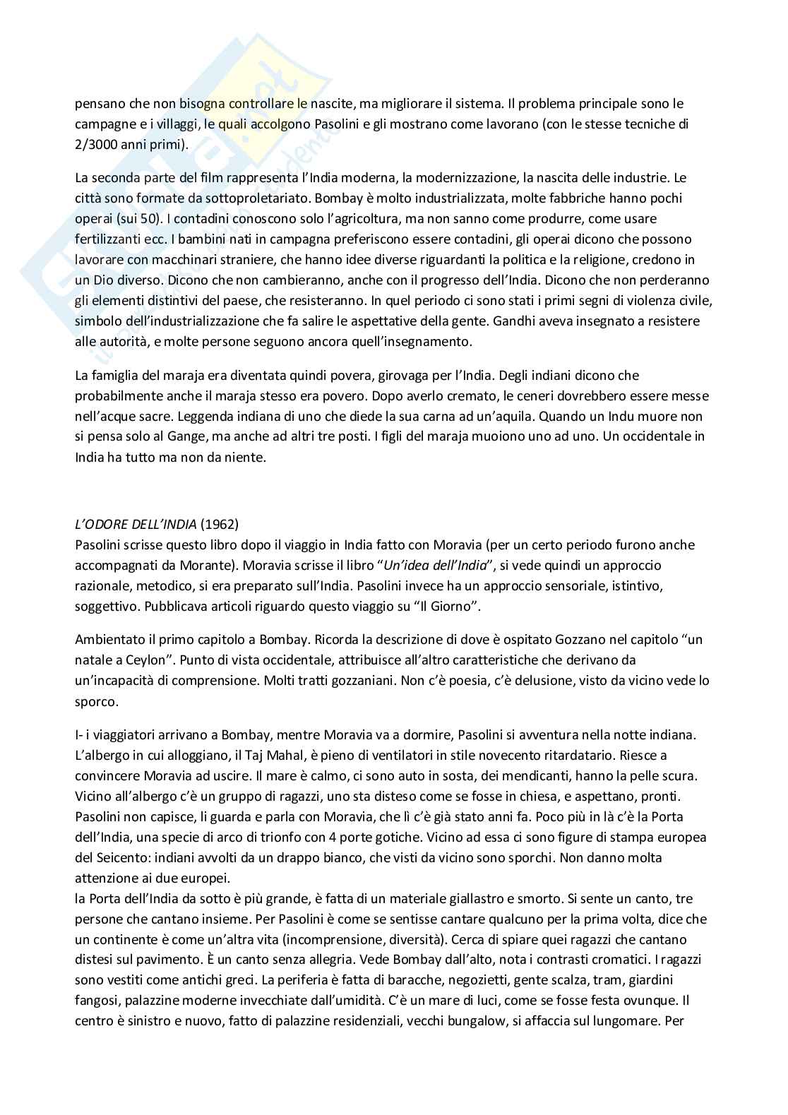 Cultura italiana contemporanea - Pier Paolo Pasolini Pag. 11