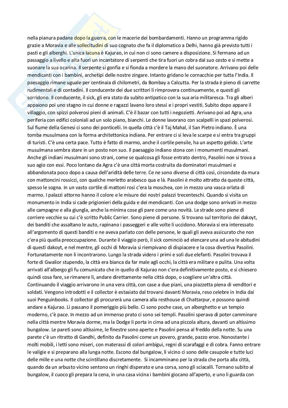 Cultura italiana contemporanea - Pier Paolo Pasolini Pag. 16