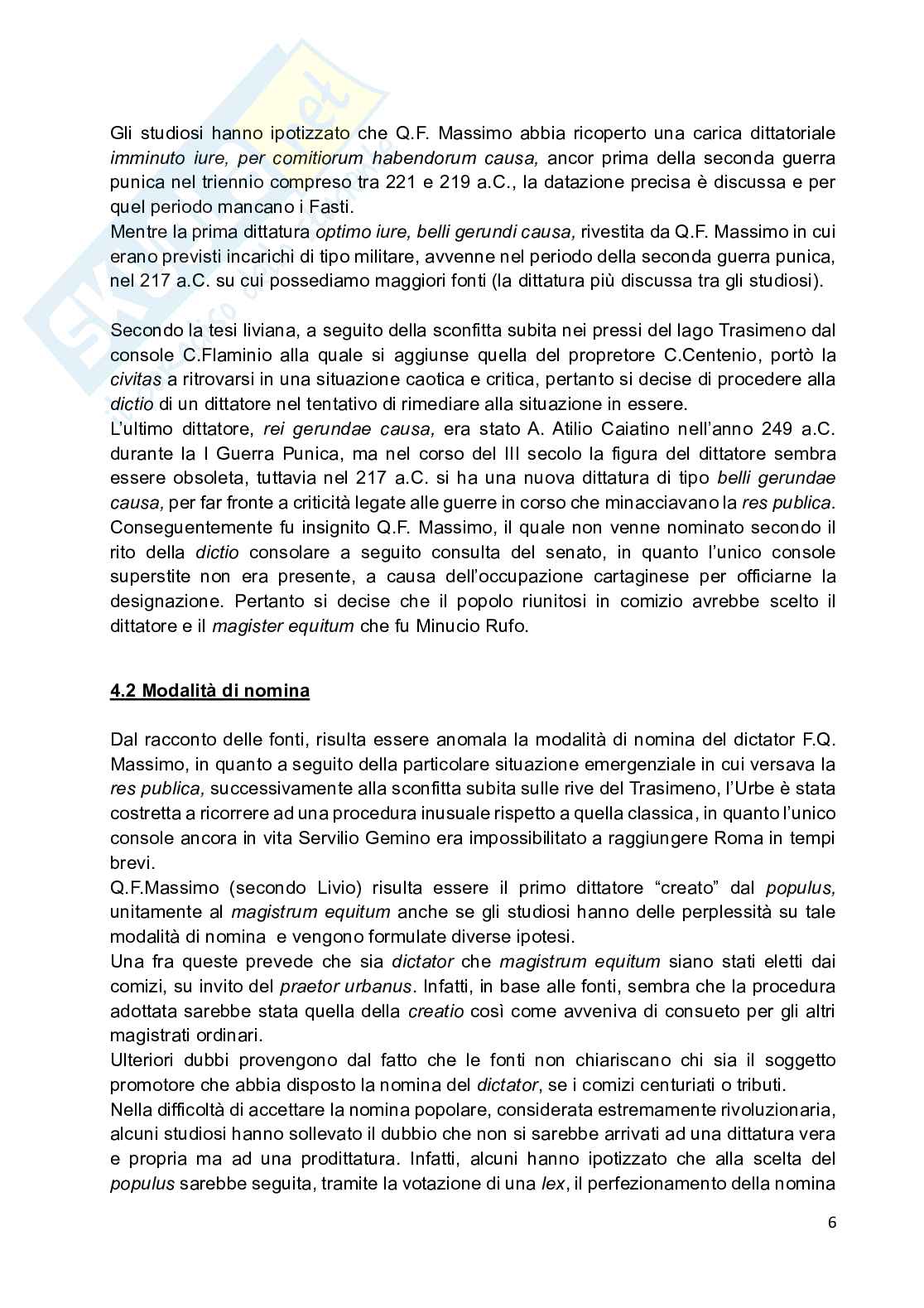 Dittatura di Quinto Fabio Massimo Pag. 6